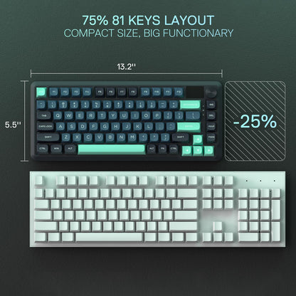 Redragon K673 Pro Wireless RGB Gaming Keyboard with Custom Knob