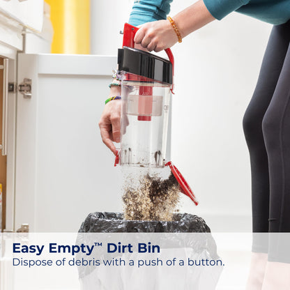 Bissell CleanView Compact Turbo Upright Vacuum with Quick Release Wand, Full Size Power, Compact Size for Apartments & Dorms, 3437F
