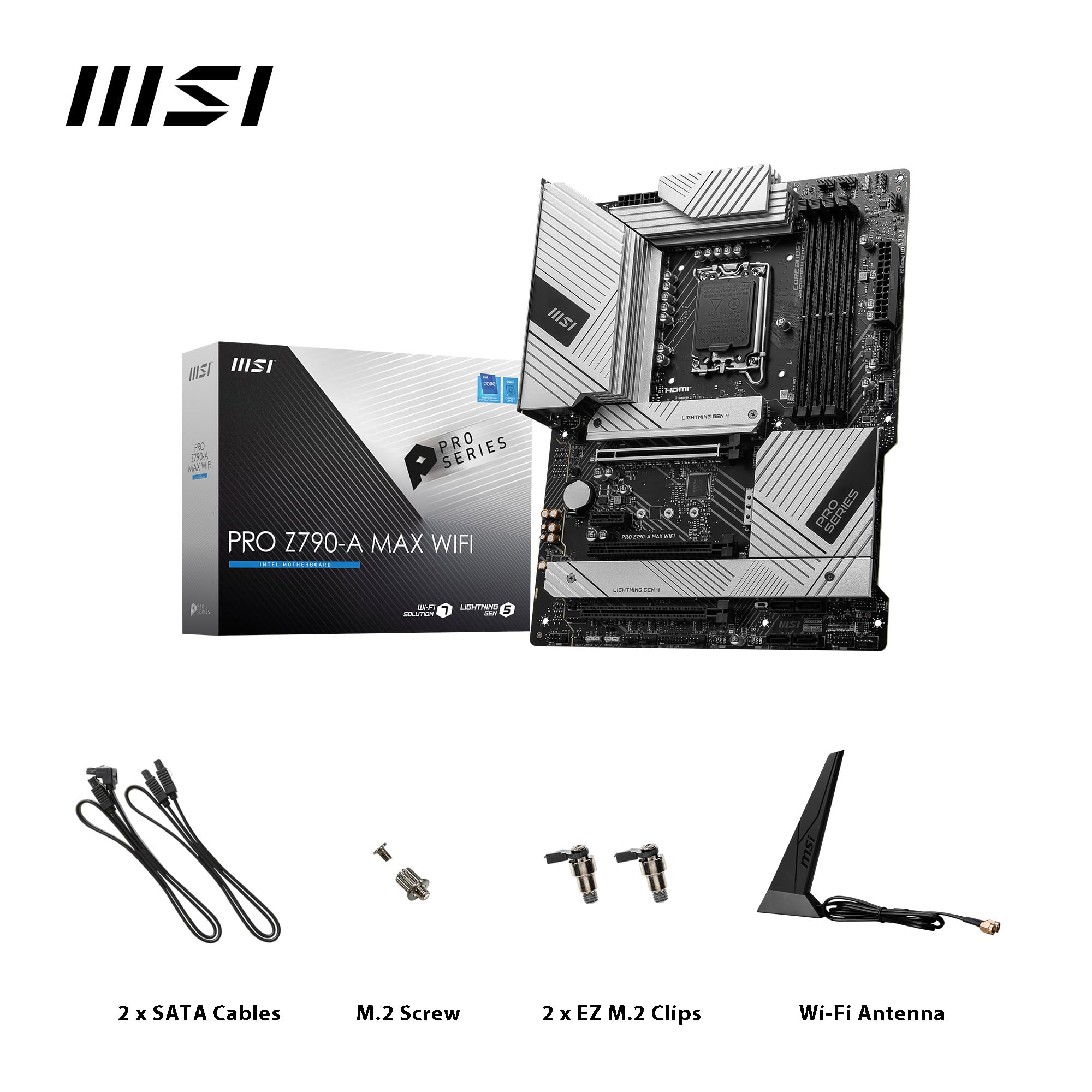 MSI PRO Z790-A MAX WiFi Motherboard With DDR5 Optimization
