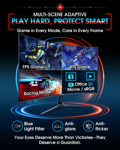 Sansui 24 Inch Eye Care Monitor With HDMI And VGA Ports