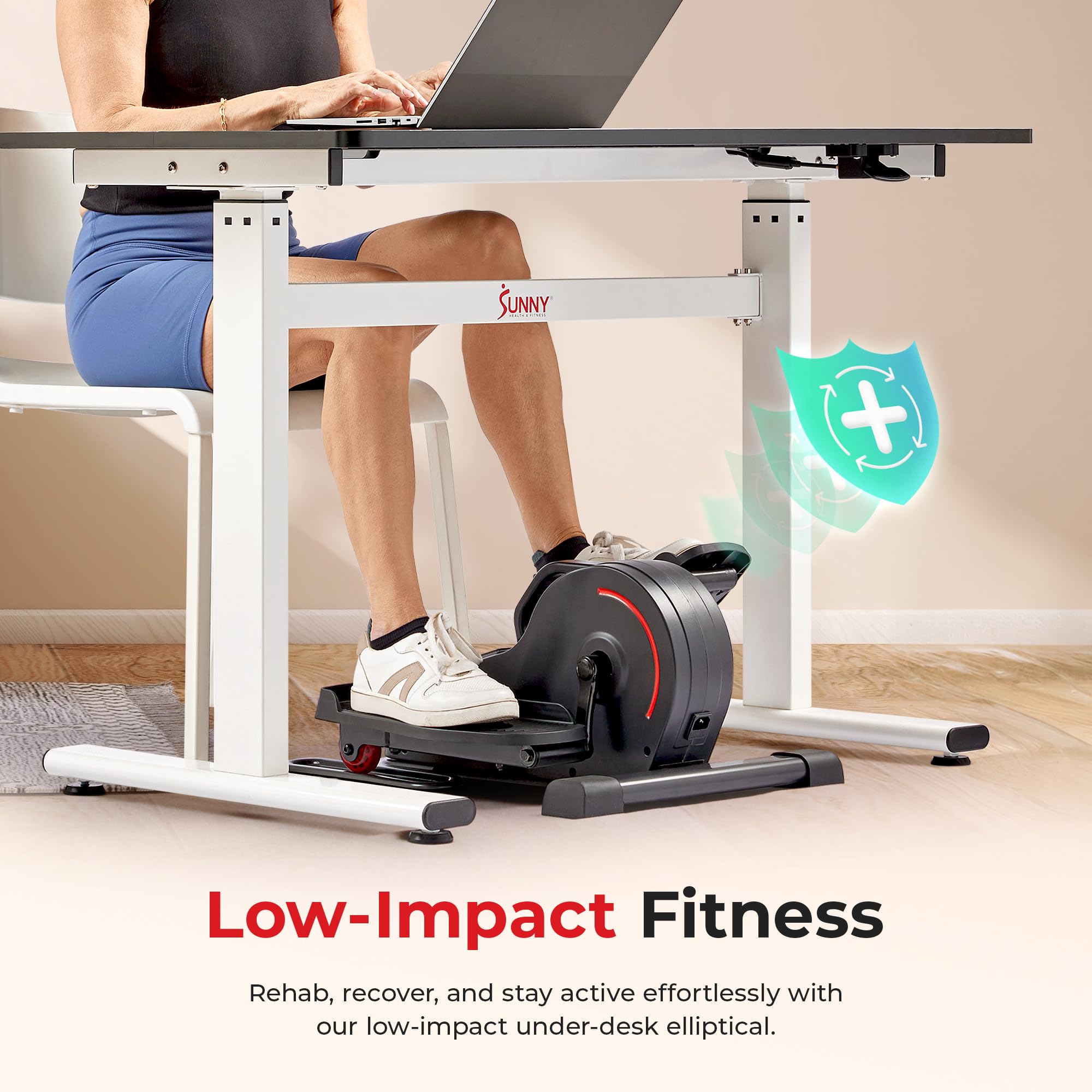 Portable Under Desk Elliptical Exerciser for Seniors