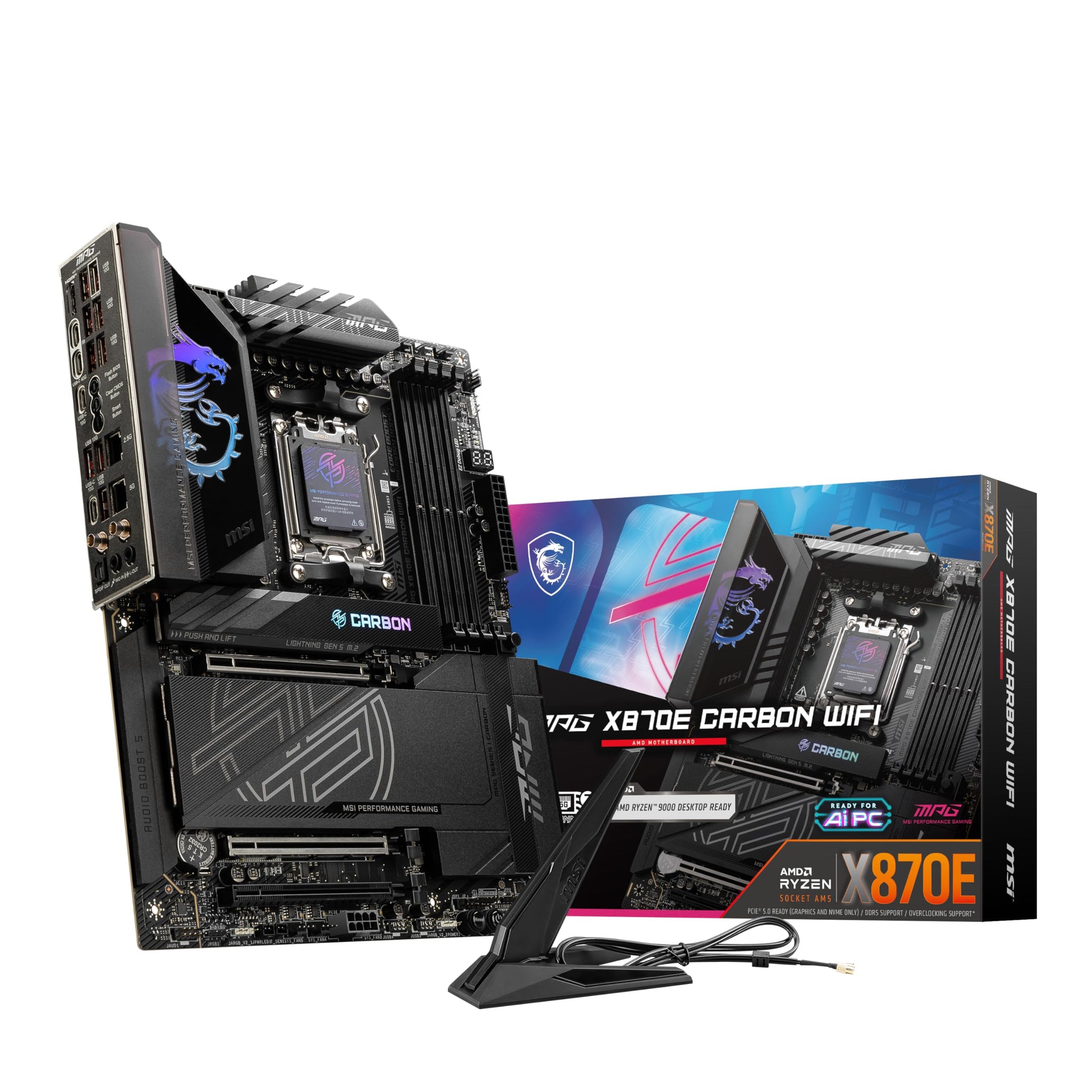 MSI MAG X870 Tomahawk WiFi Gaming Motherboard for AMD Ryzen