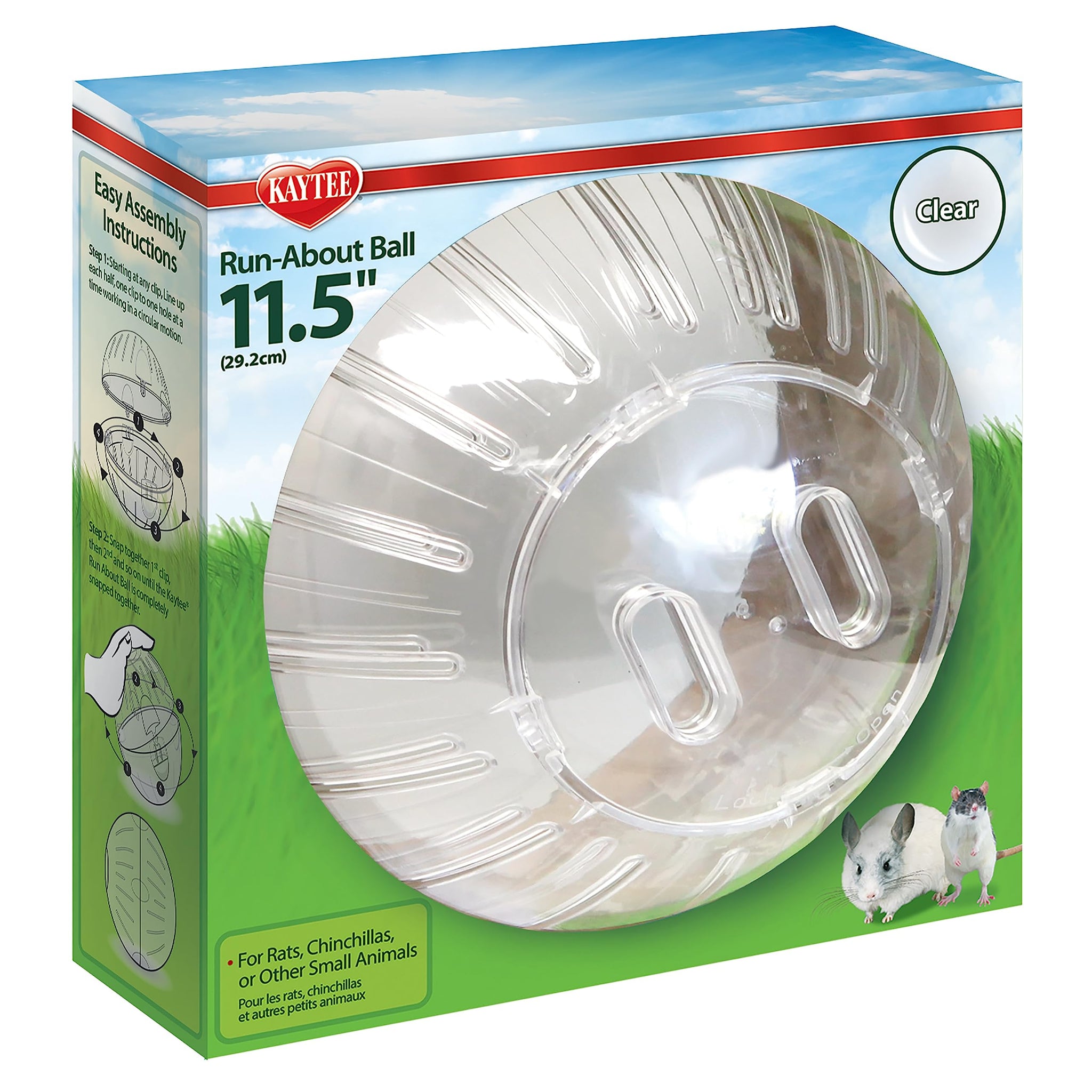 Kaytee 5 Inch Clear Exercise Ball for Dwarf Hamsters