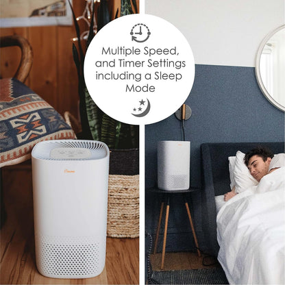 Crane HEPA Air Purifier with UV Lamp for Clean Air