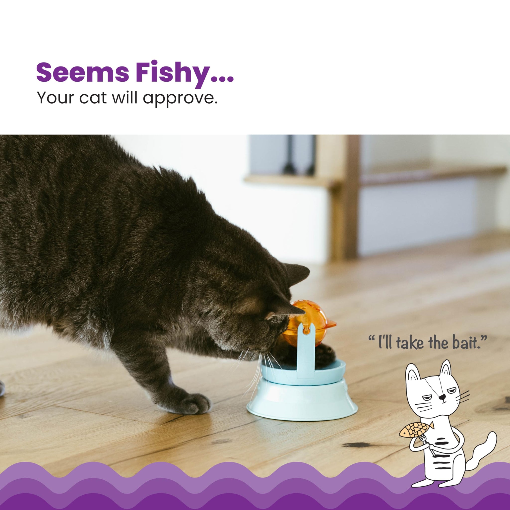 Interactive Flutter Dome Cat Toy for Indoor Play