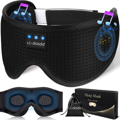 Sleep Headphones Bluetooth Eye Mask for Side Sleepers