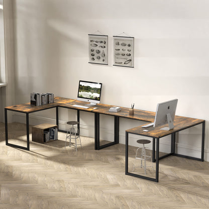 SHW 48 Inch Black Home Office Computer Desk