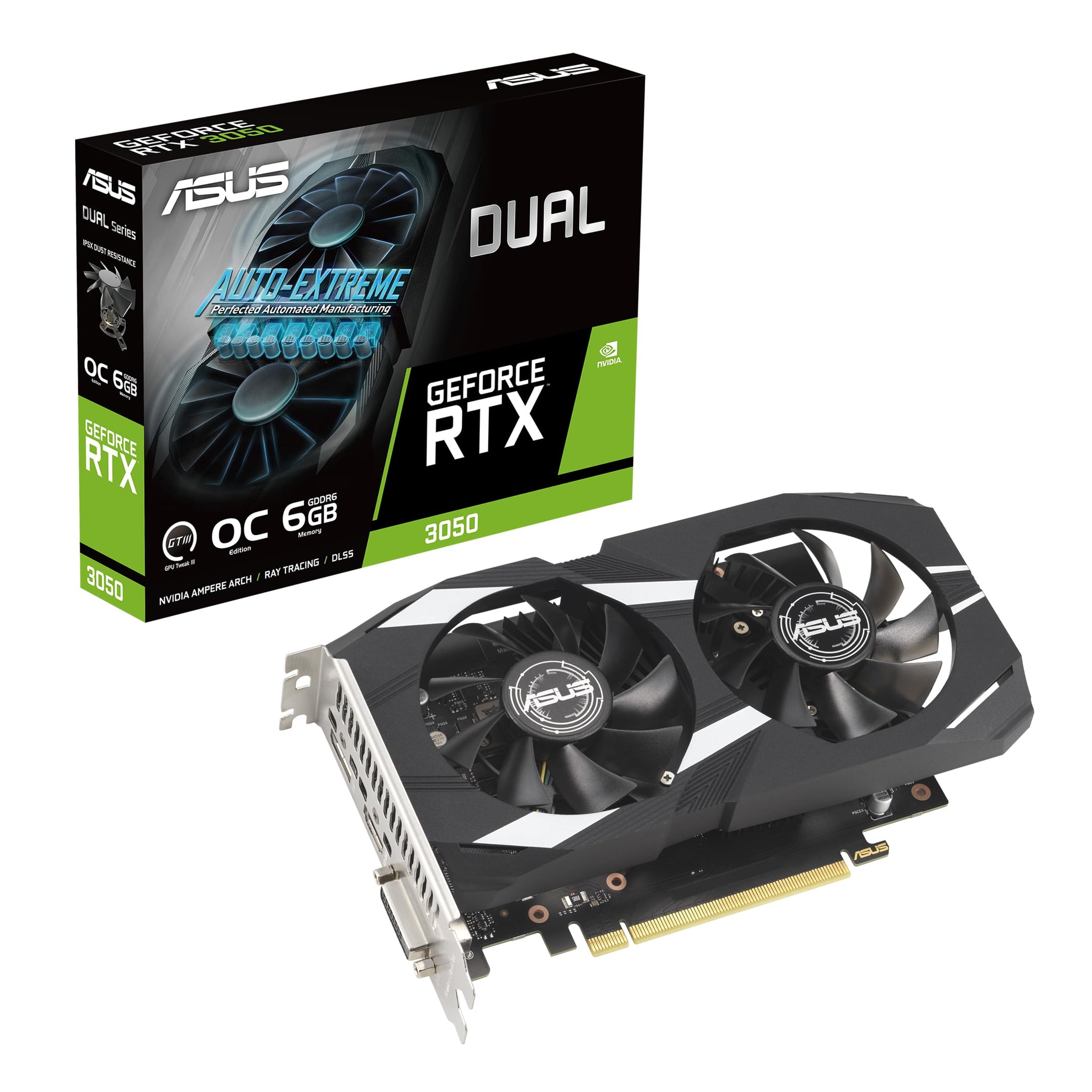 ASUS Dual GeForce RTX 3050 Gaming Graphics Card with Advanced Cooling