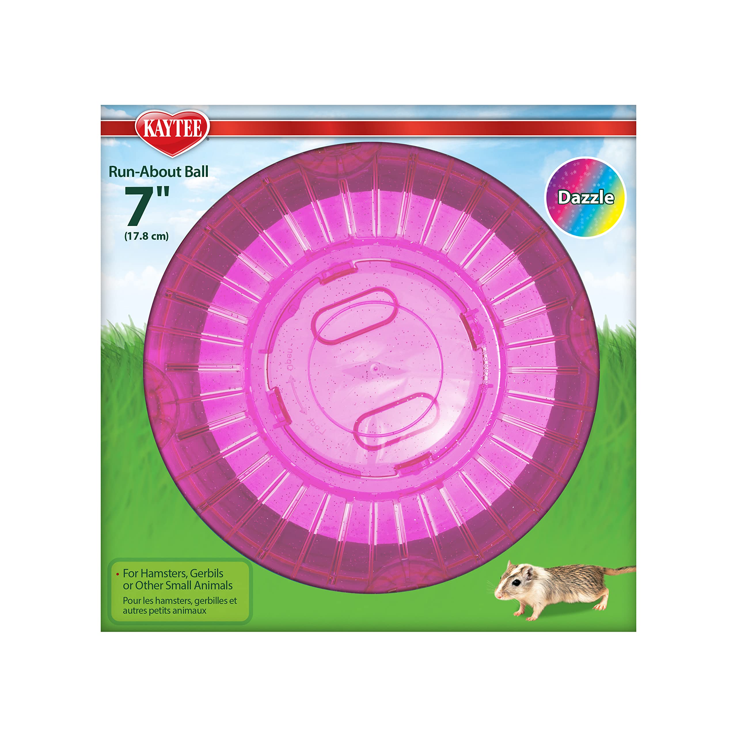 Kaytee 5 Inch Clear Exercise Ball for Dwarf Hamsters