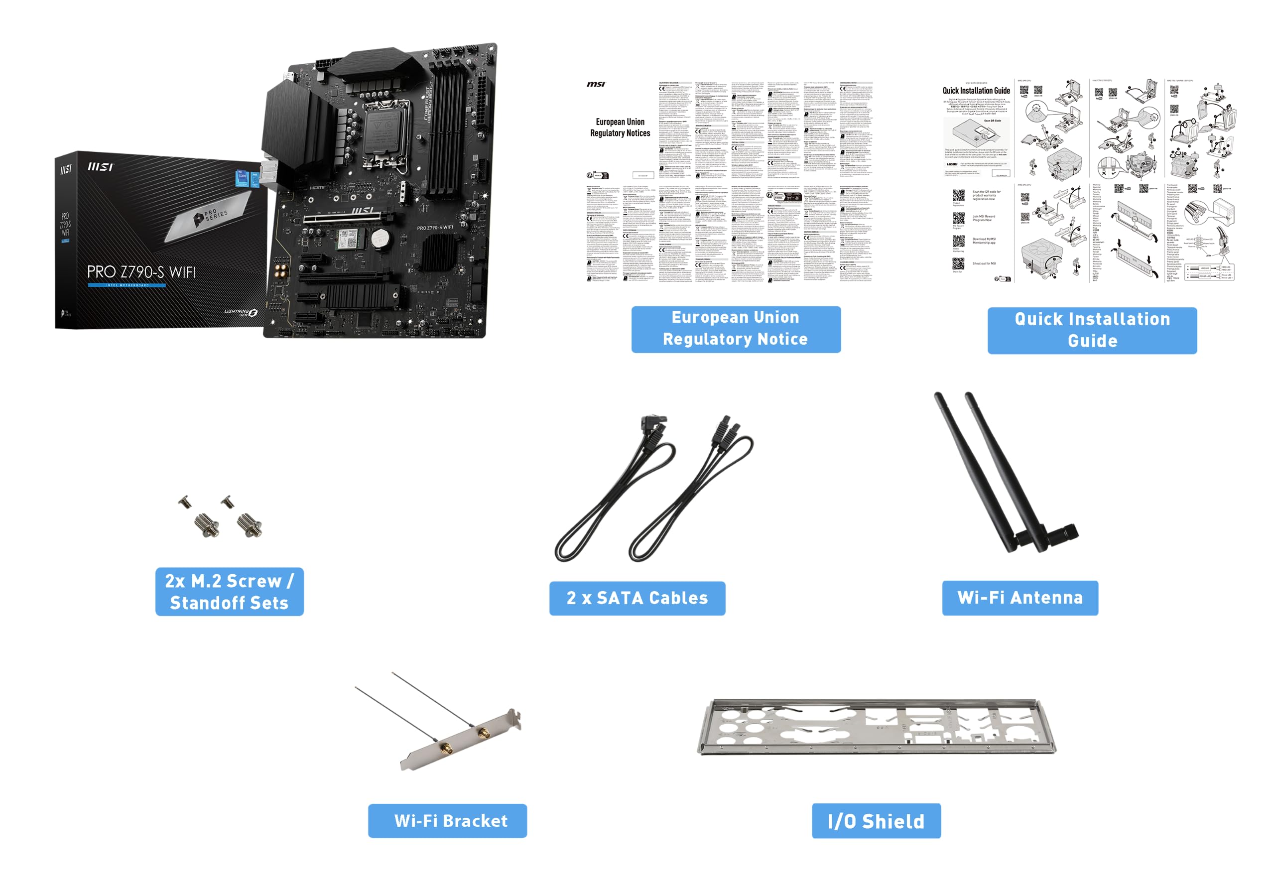 MSI PRO Z790-S WiFi Motherboard for High-Speed Gaming