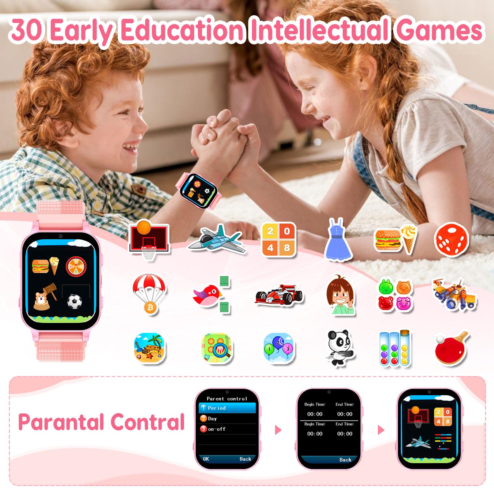Kids Smartwatch With Educational Games And Camera HD