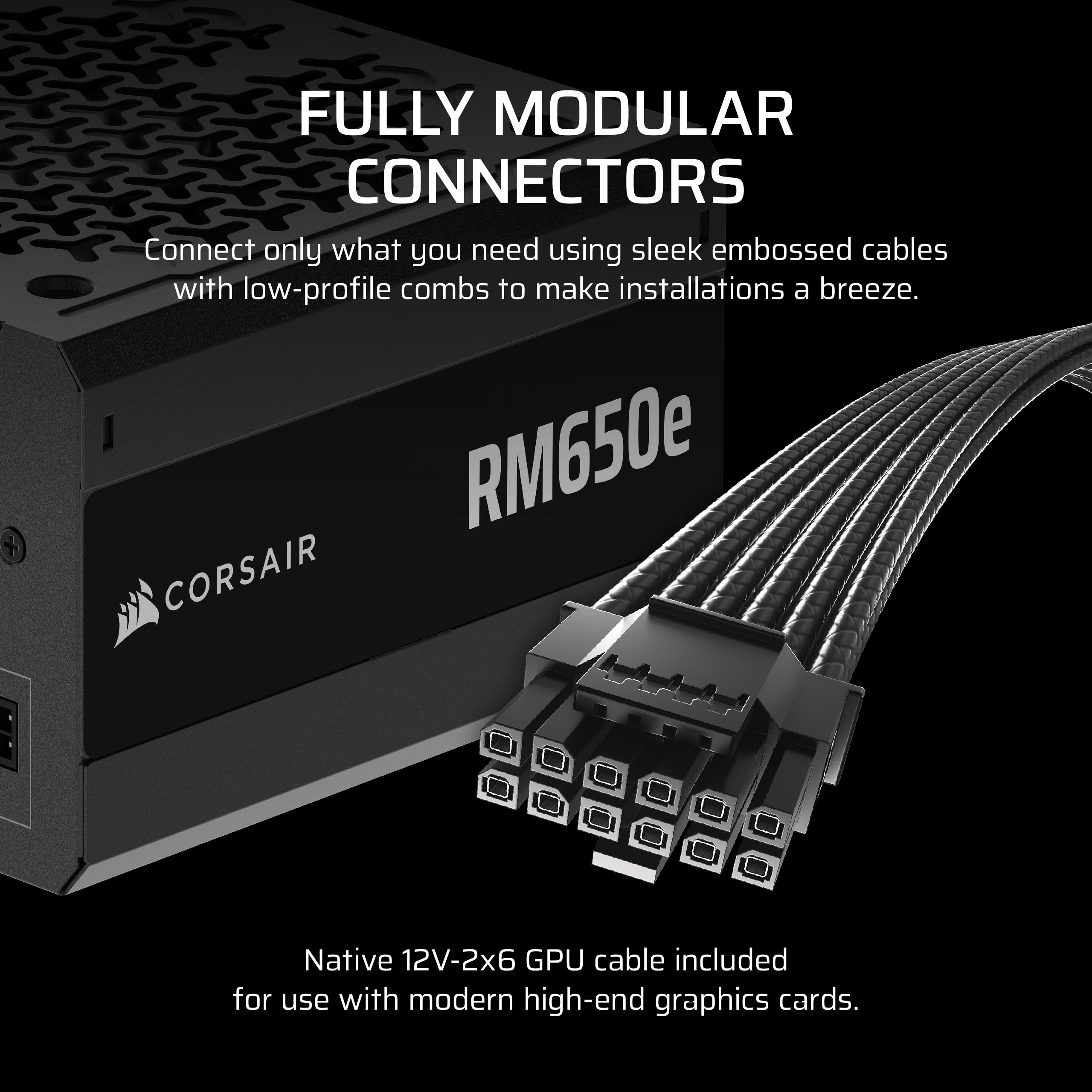 Corsair RM650e Fully Modular Low Noise Power Supply