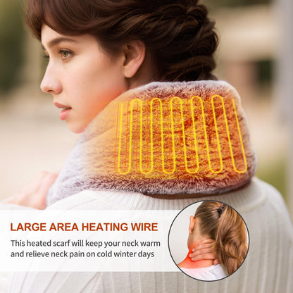 Heated Scarf for Women and Men Neck Warmer with Power Bank