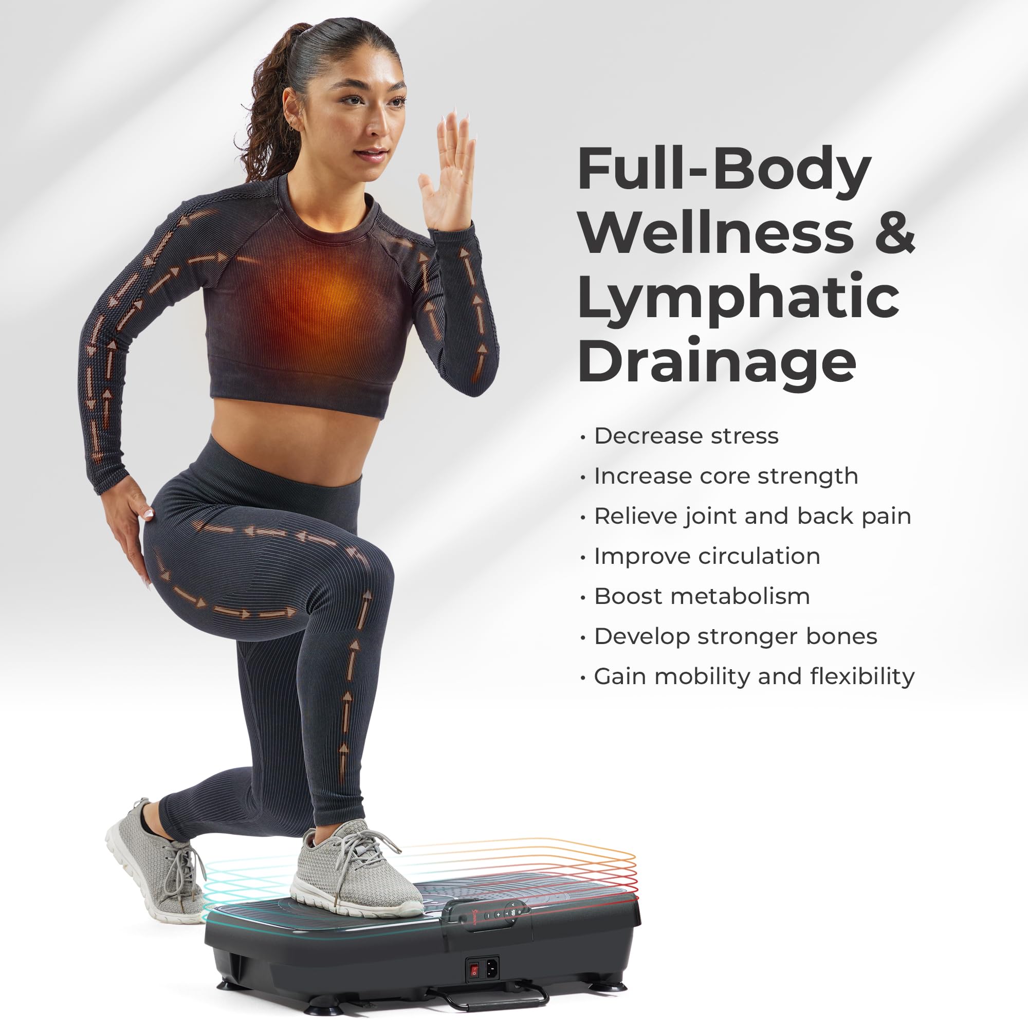 Sunny Health and Fitness Vibration Plate for Weight Loss