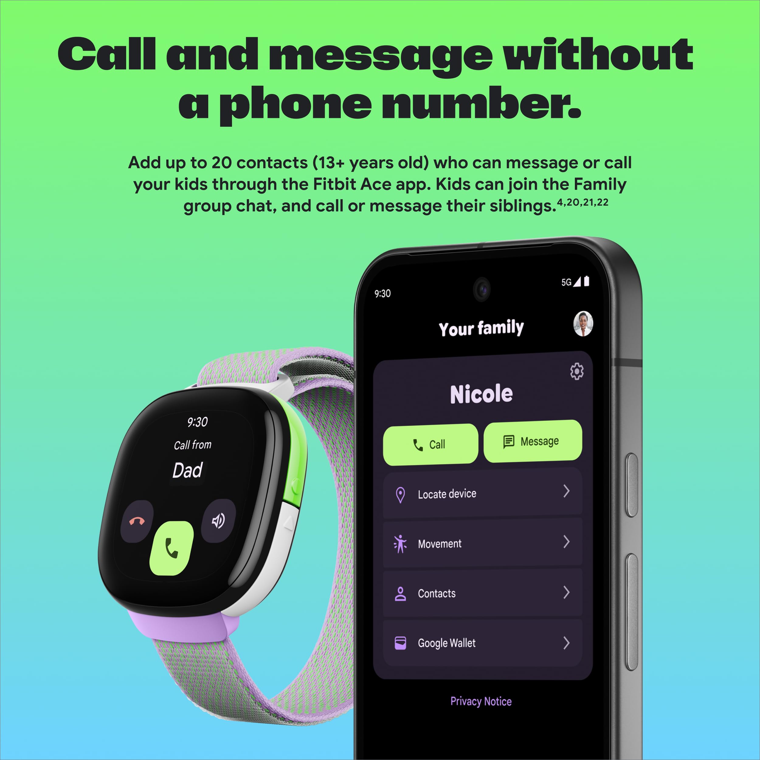 Fitbit Ace LTE Kids Smartwatch With Safe GPS And Calls
