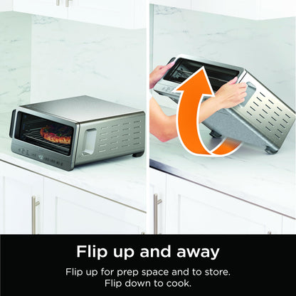 Ninja Flip Toaster Oven and Air Fryer Space Saving Design