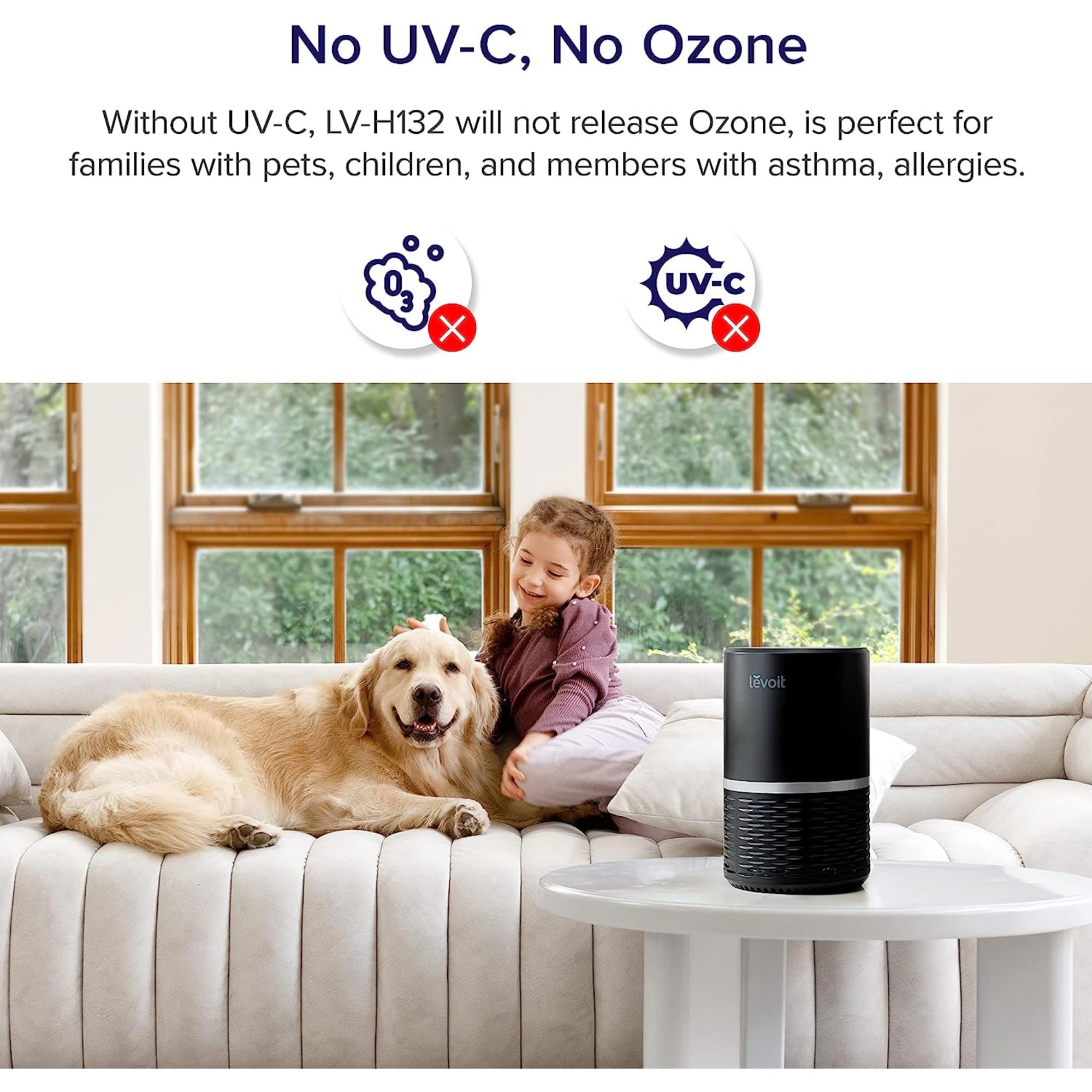 Levoit Air Purifier with AHAM Verified Efficiency