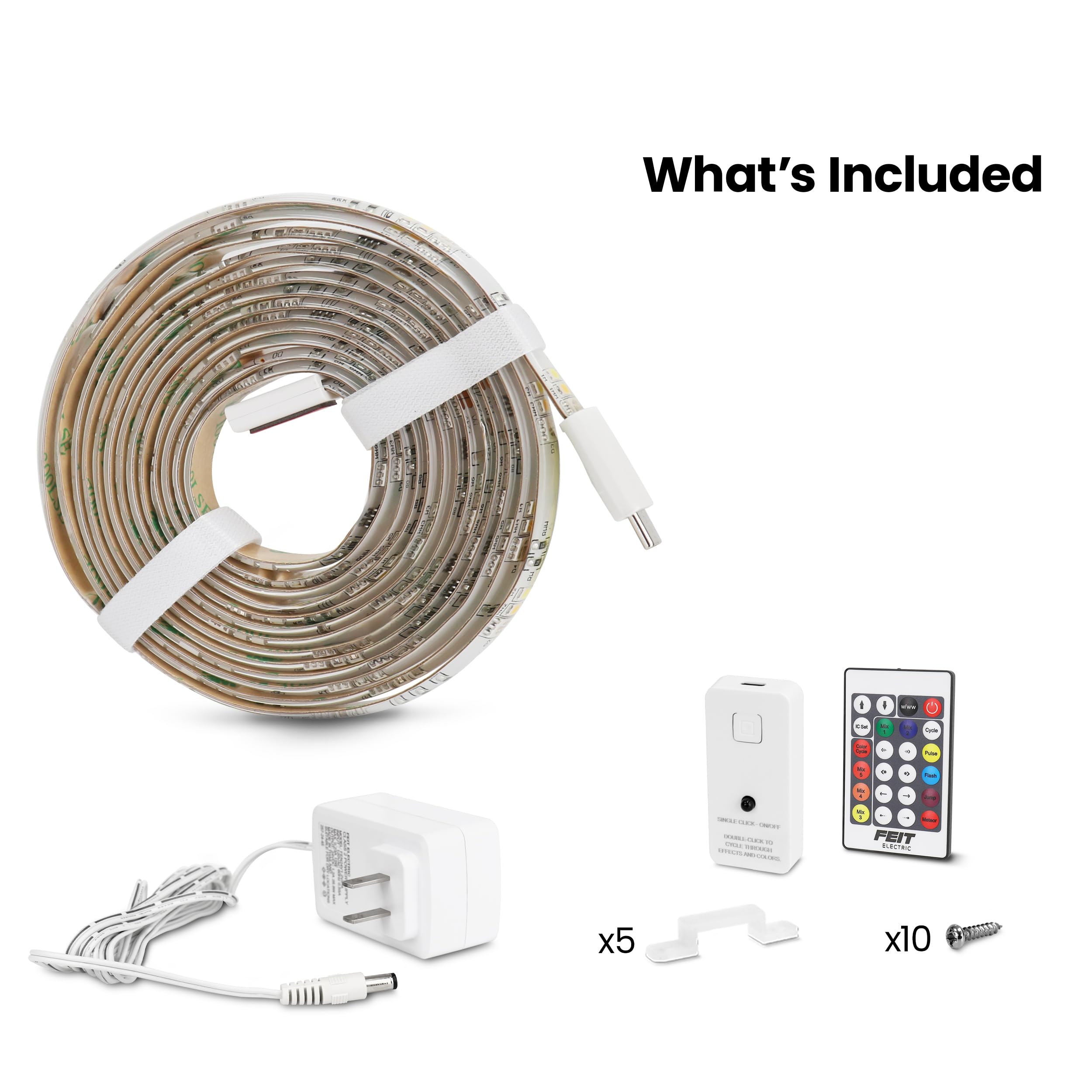 Dimmable RGB Color LED Tape Light For Indoor Ambiance