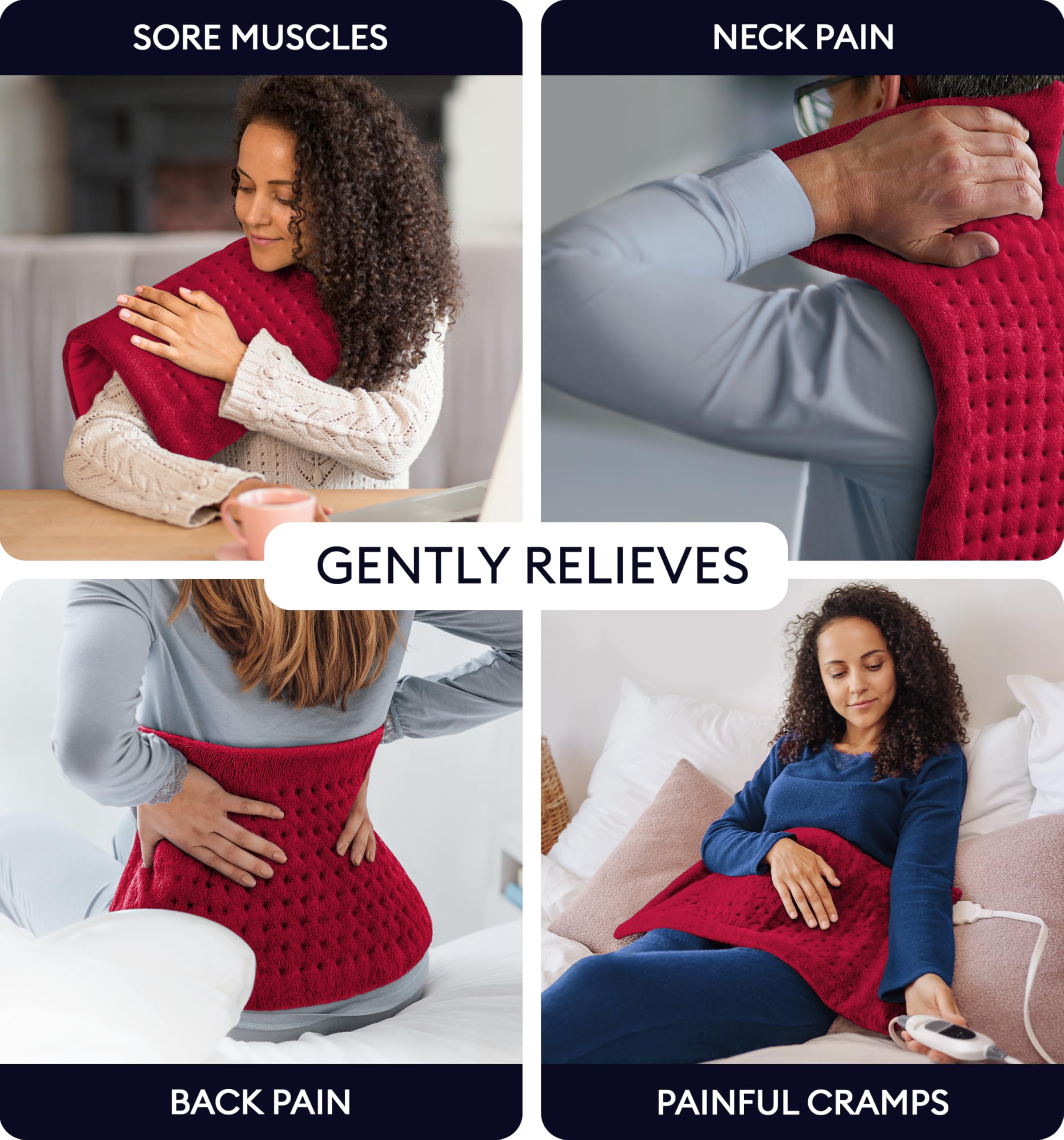 Geniani Large Electric Heating Pad for Pain Relief
