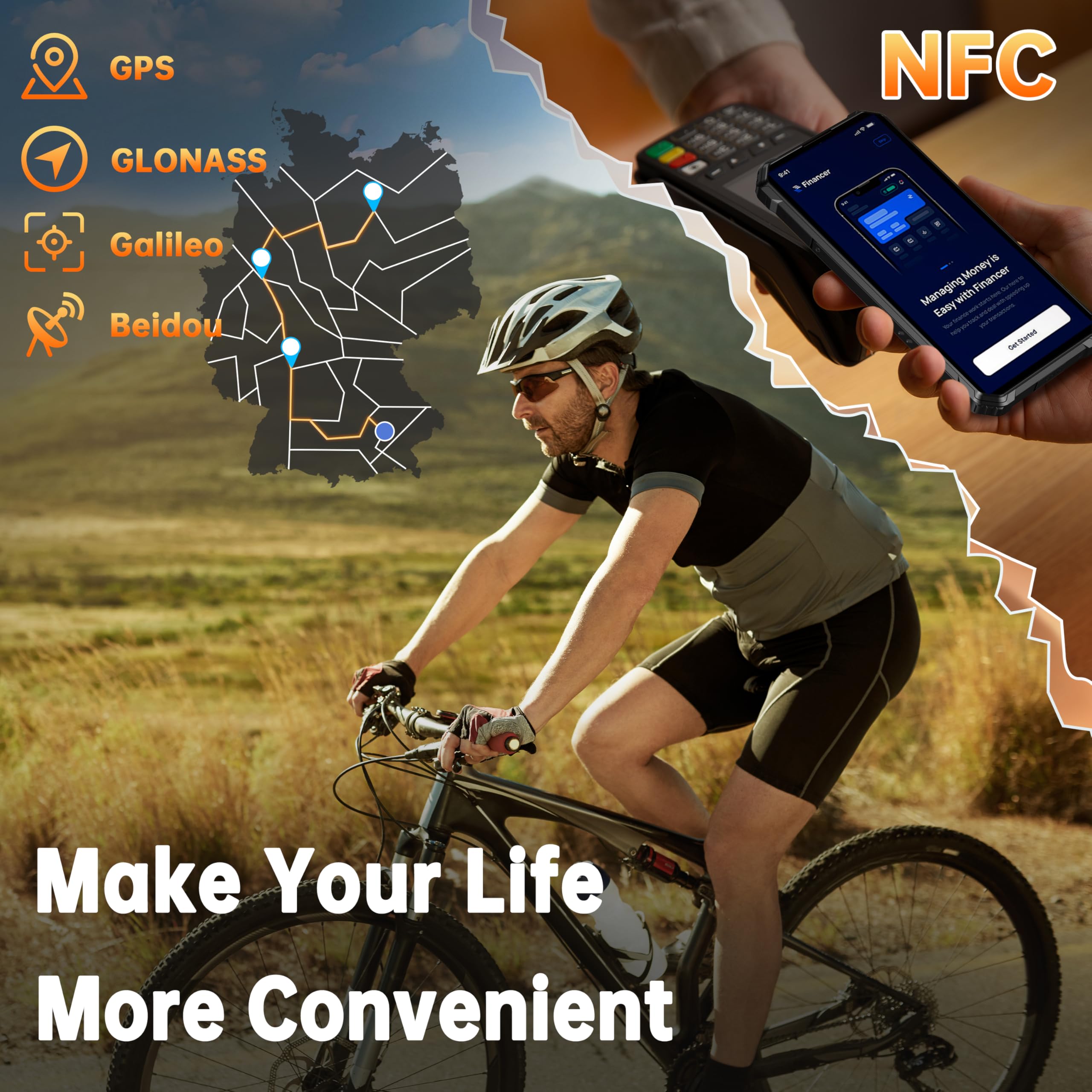 OUKITEL G1 Rugged Smartphone with Massive Battery Life