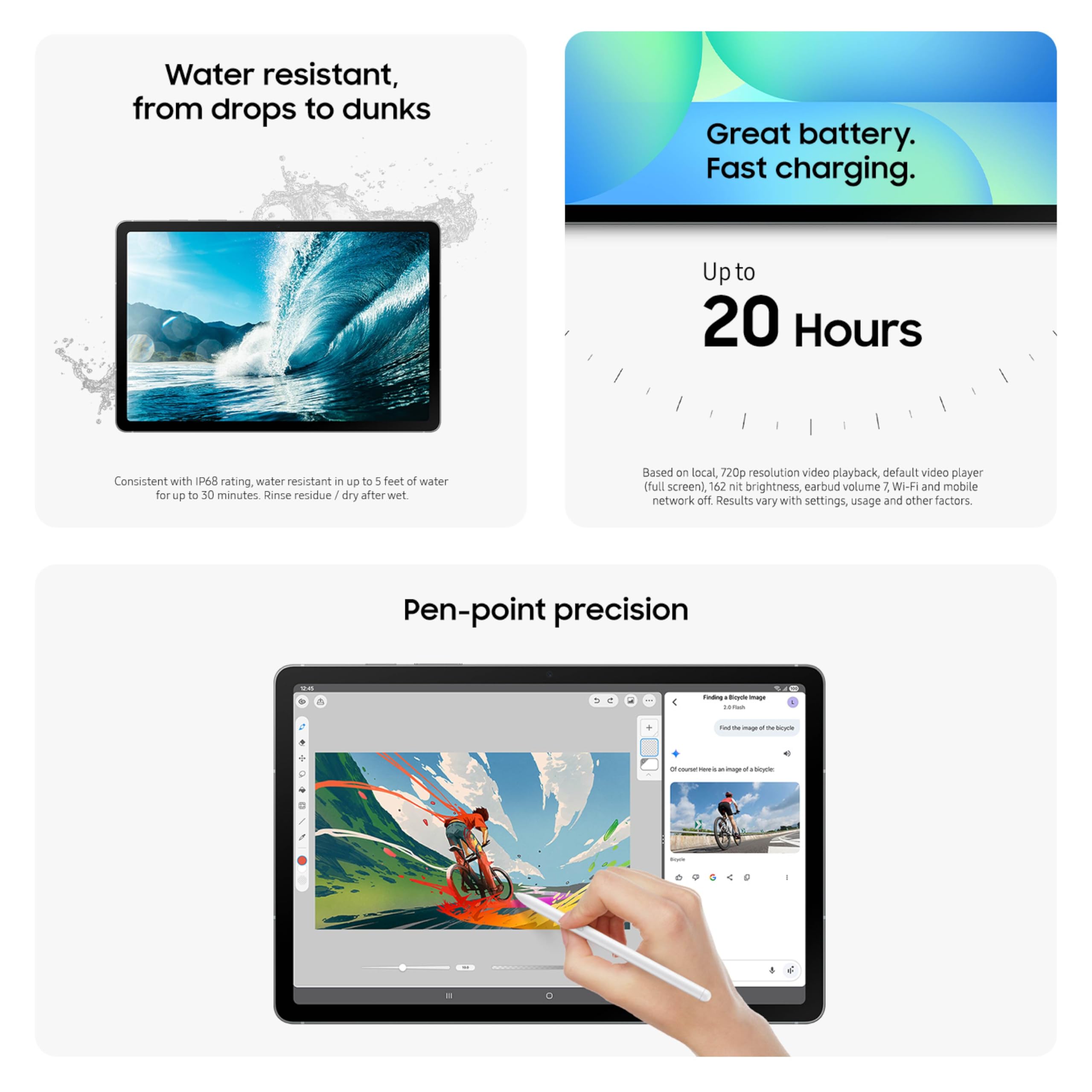 Samsung Galaxy Tab S10 FE 128GB WiFi Tablet With Pen