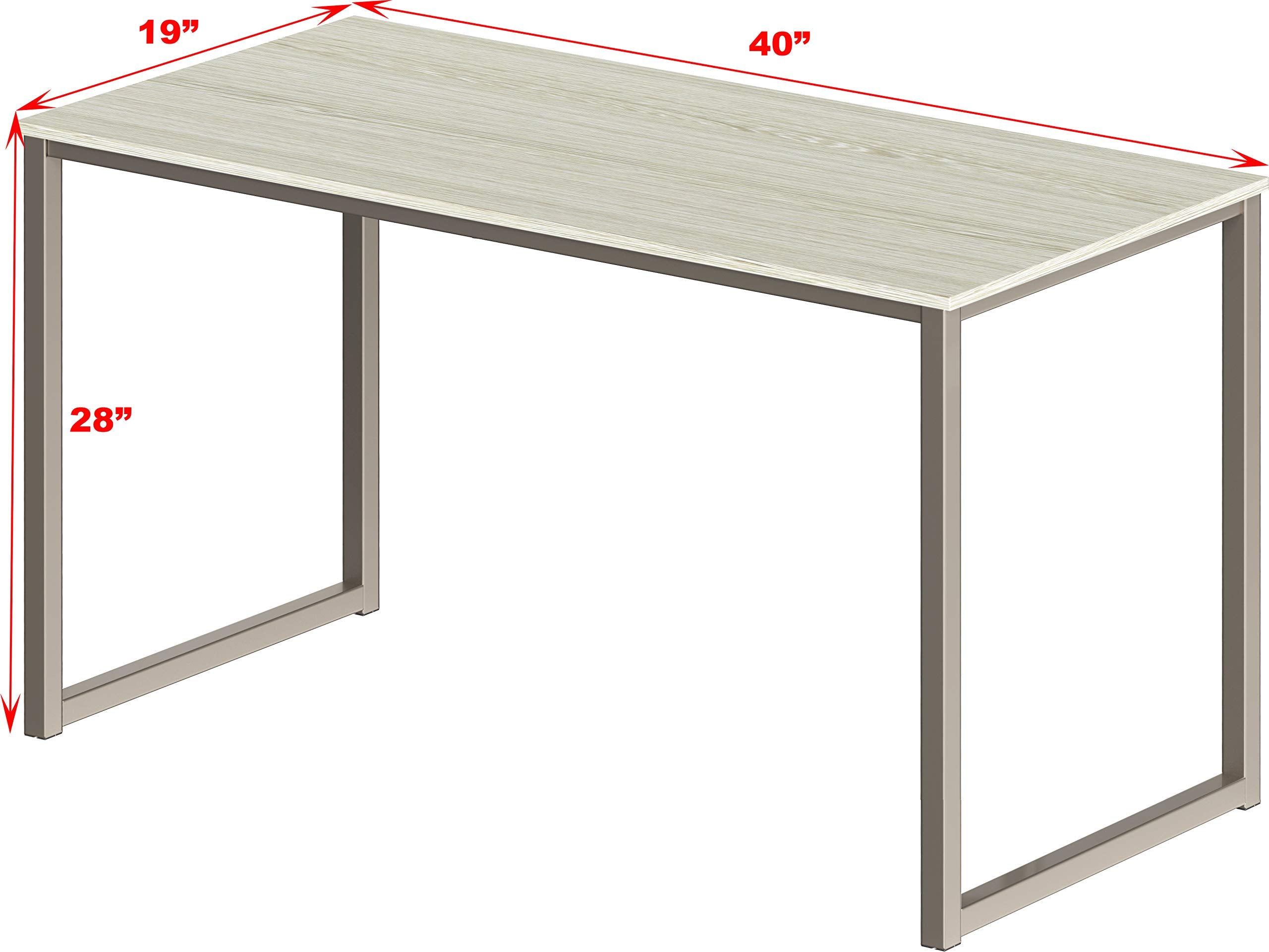 SHW 48 Inch Black Home Office Computer Desk