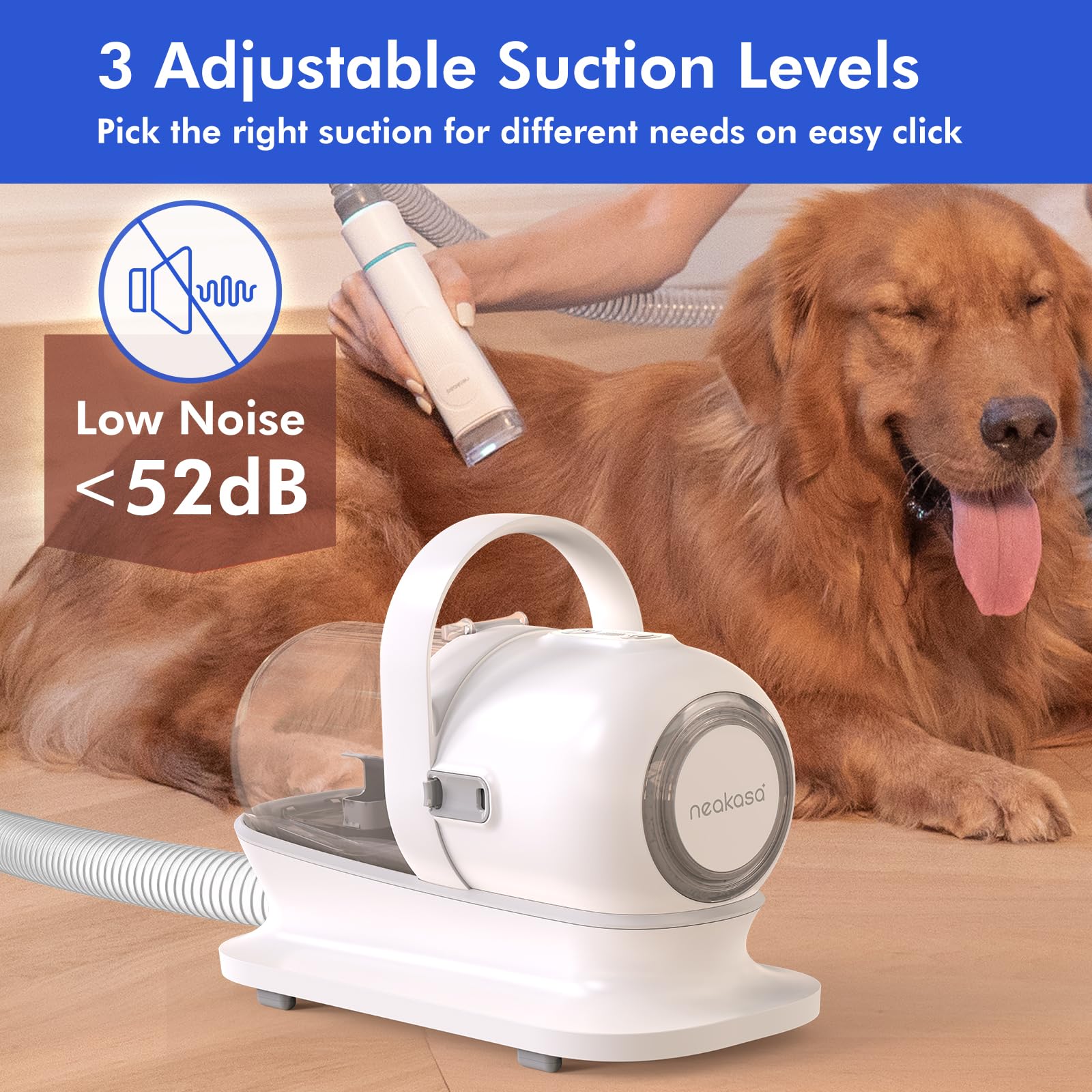 Neakasa P2 Pro Dog Grooming Kit with Vacuum Suction