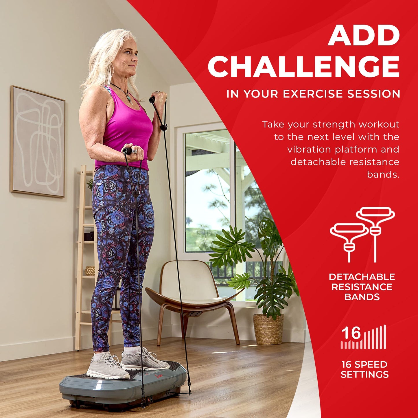 Sunny Health and Fitness Vibration Plate for Weight Loss