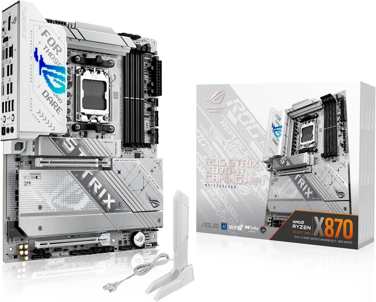 ASUS ROG Strix X870-A Gaming Motherboard with WiFi 7