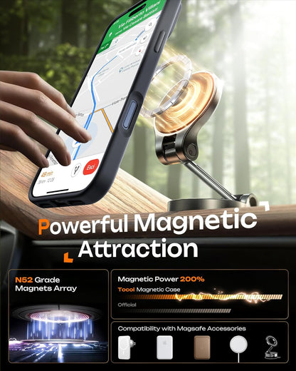 Tocol IPhone 17 Pro Max Case With Magnetic Ring MagSafe