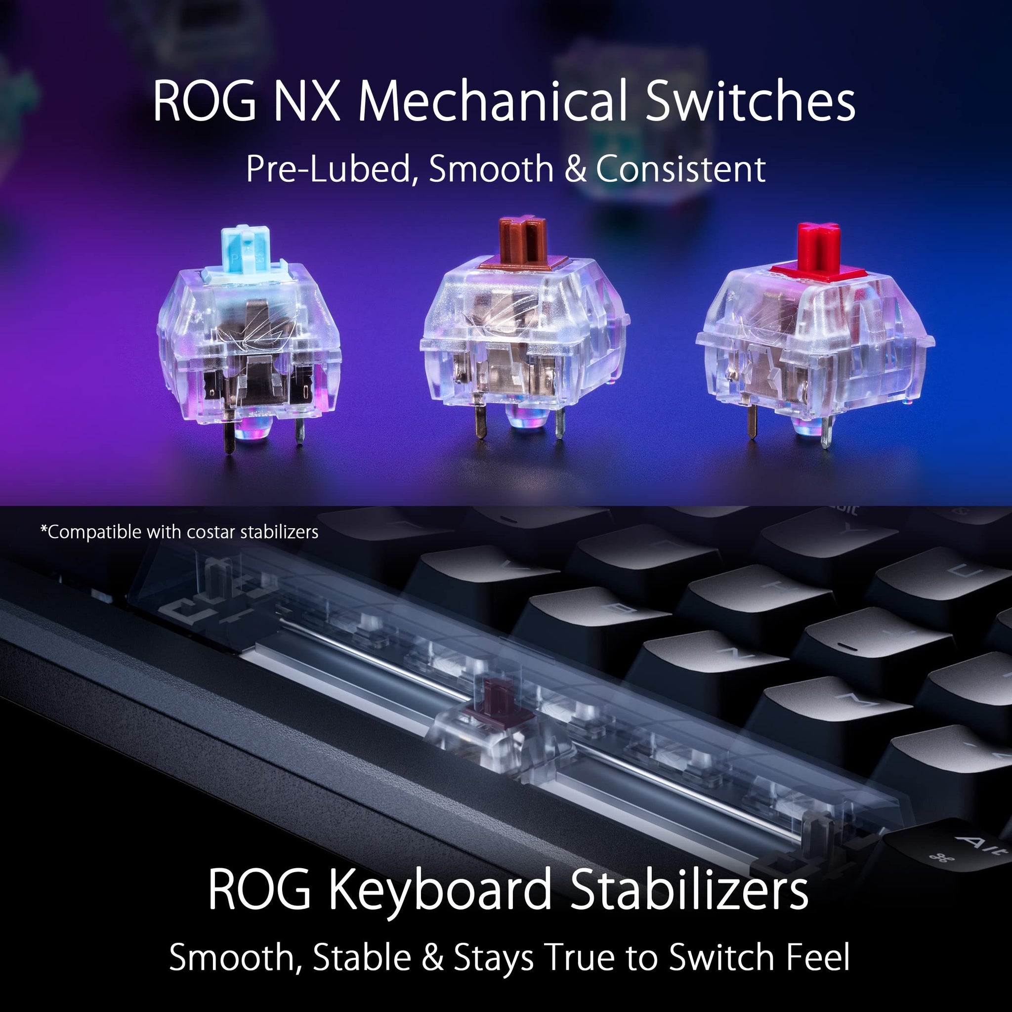 ASUS ROG Azoth Wireless Custom Gaming Keyboard Benefits