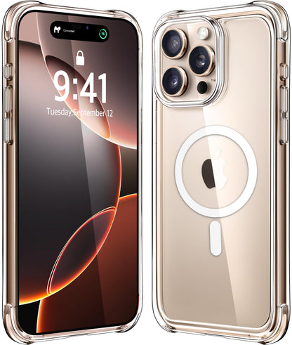 Mkeke Clear Case for iPhone 17 Pro Max Shockproof Bumper