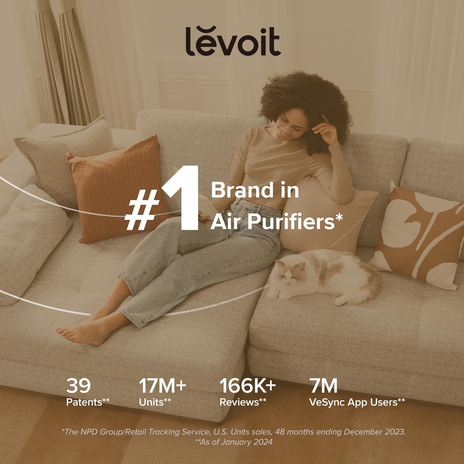 Levoit Air Purifier for Better Sleep and Clean Air