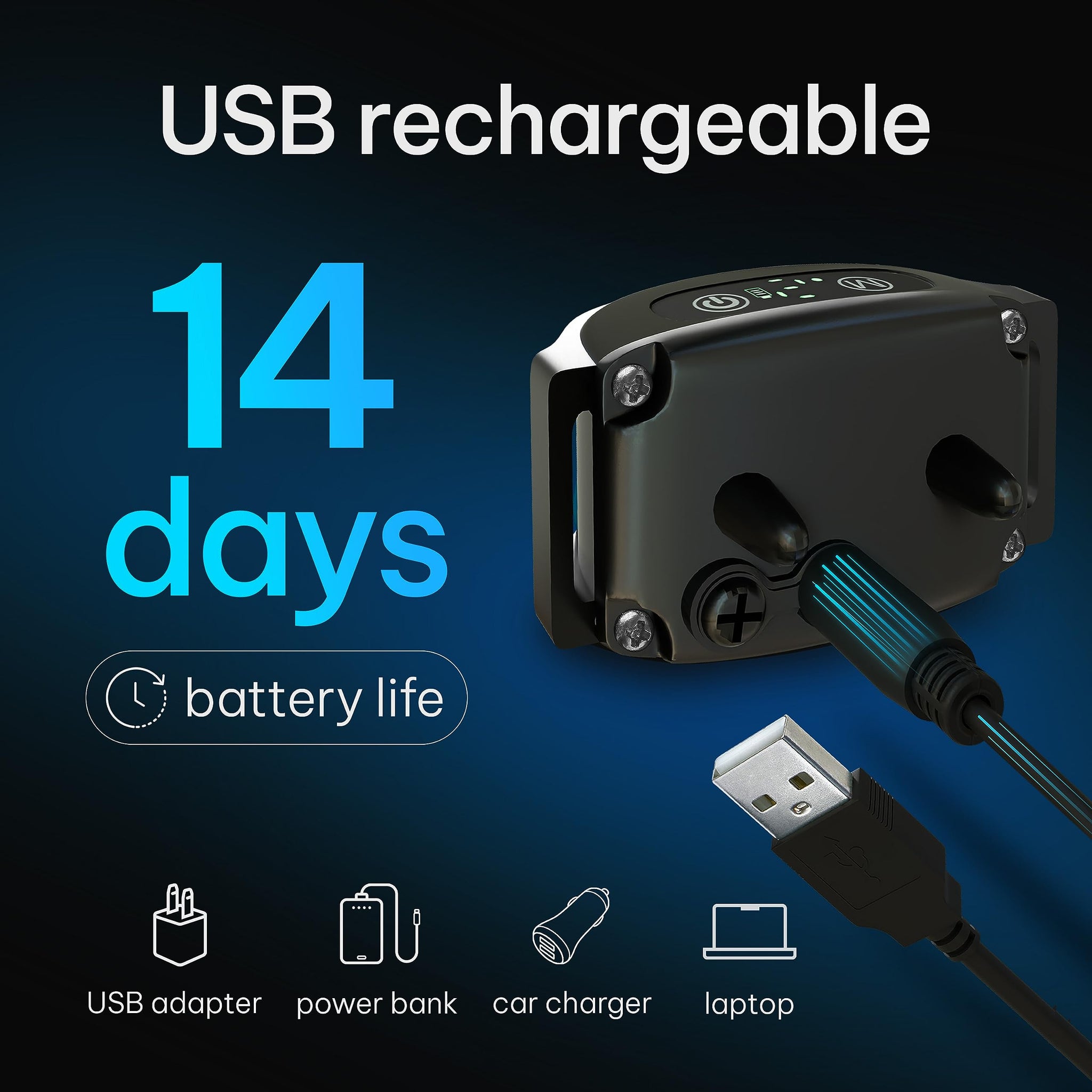Rechargeable Dog Bark Collar with Beep and Vibration