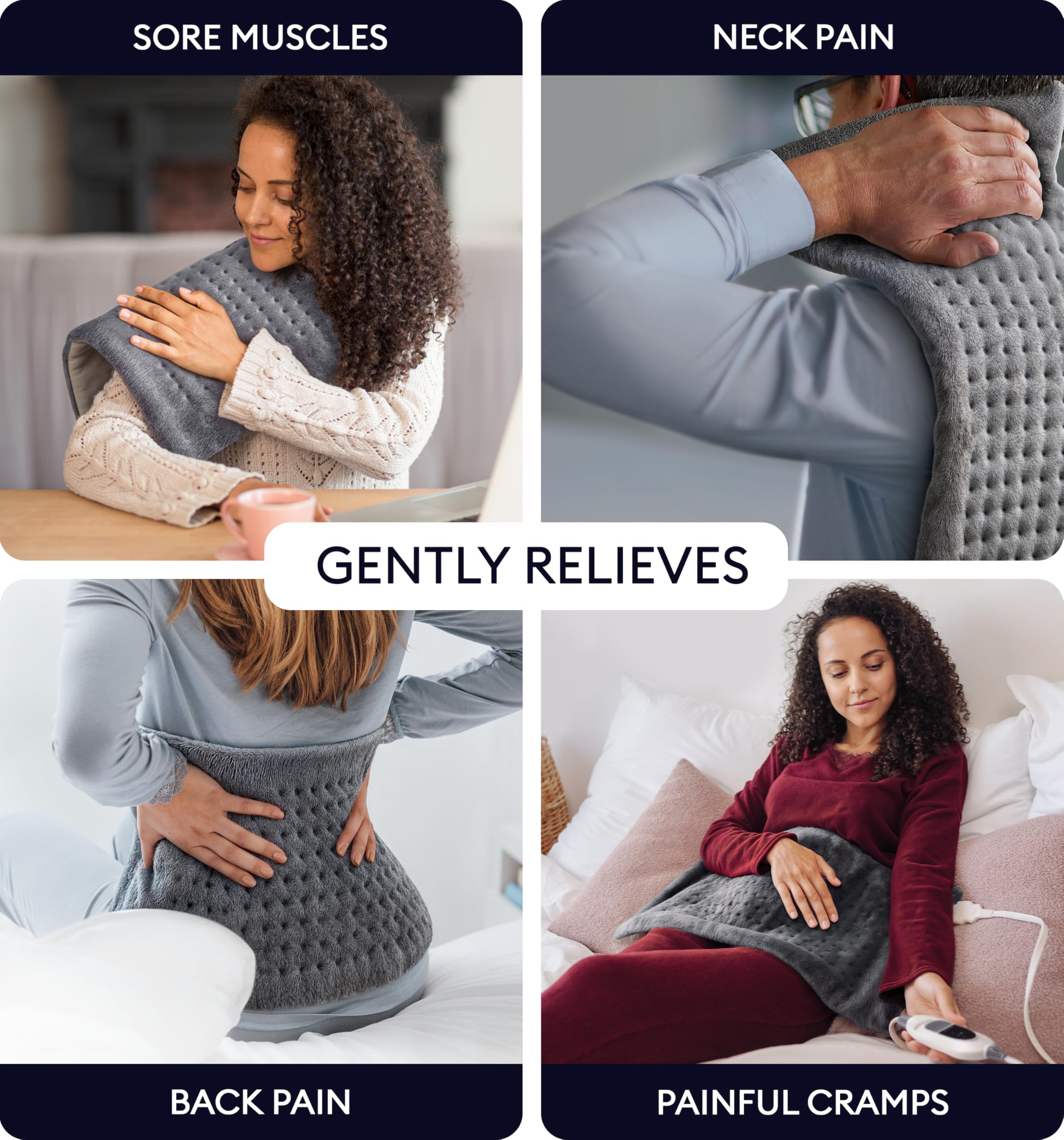 Geniani Large Electric Heating Pad for Pain Relief