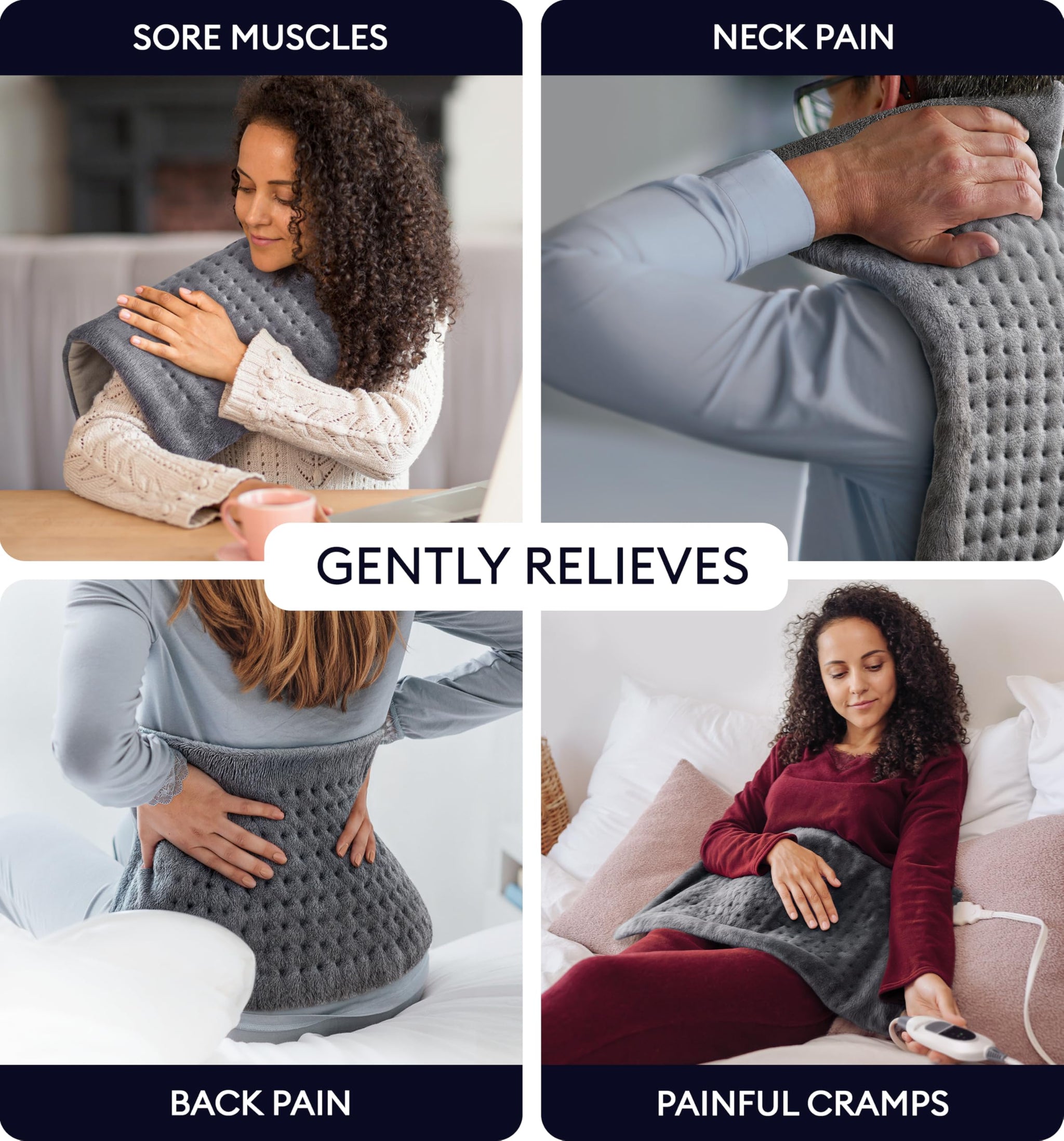 Geniani Large Electric Heating Pad for Pain Relief