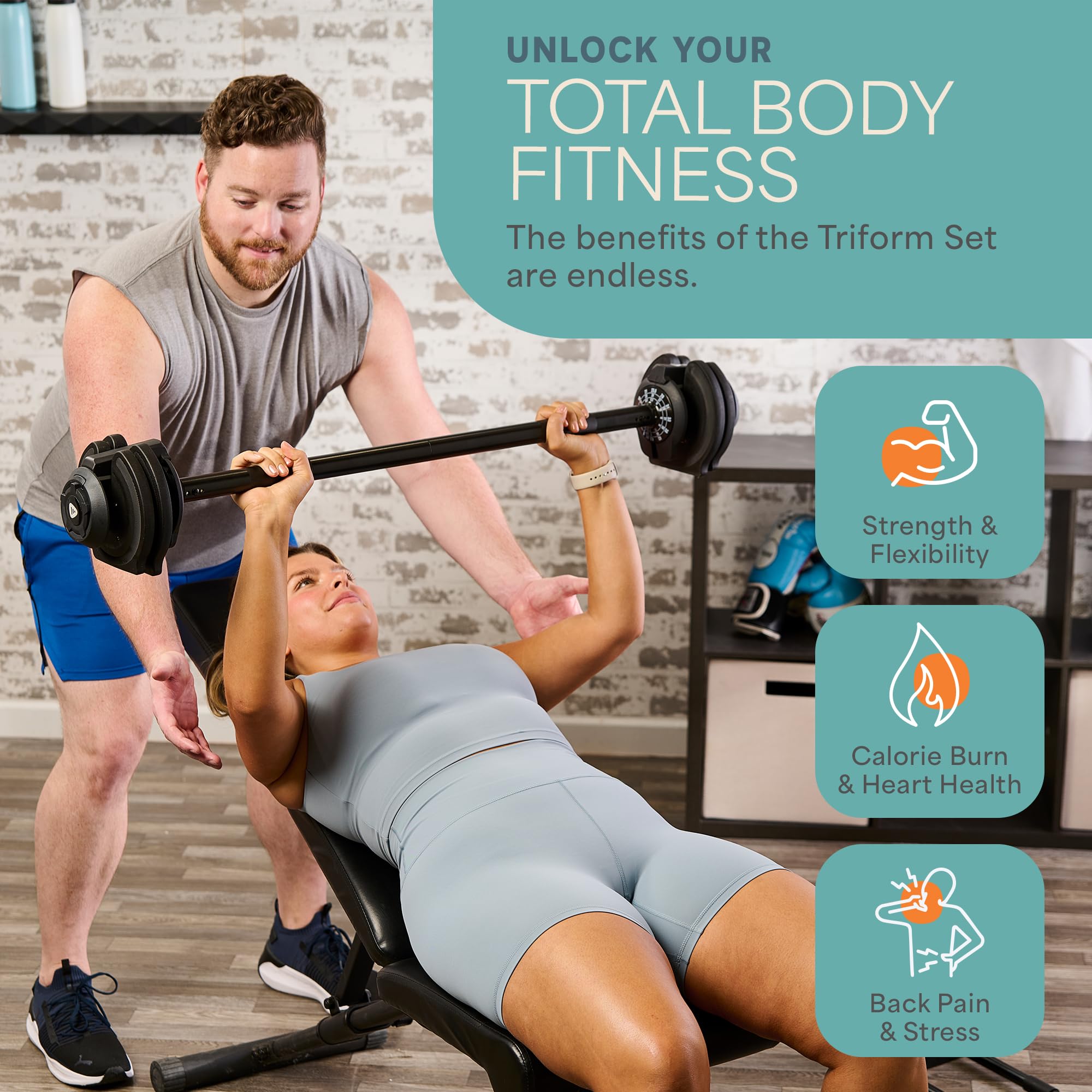 Adjustable Dumbbells Set with Rack for Home Gym
