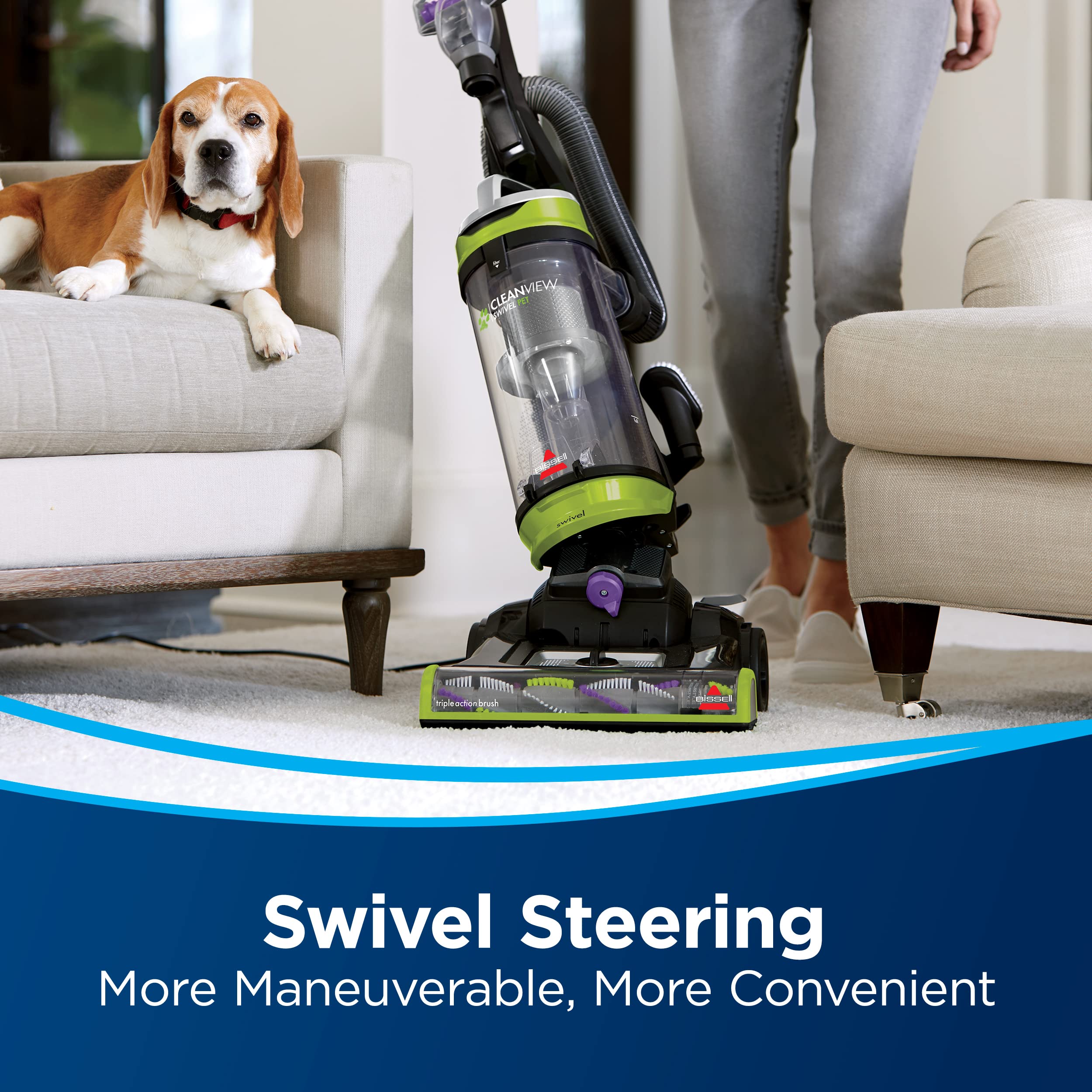 Bissell CleanView Swivel Vacuum for Powerful Pet Hair Pickup