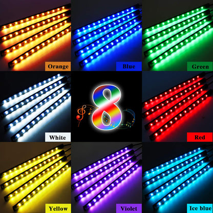 LivTee Smart Car LED Interior Lights USB Port App Control