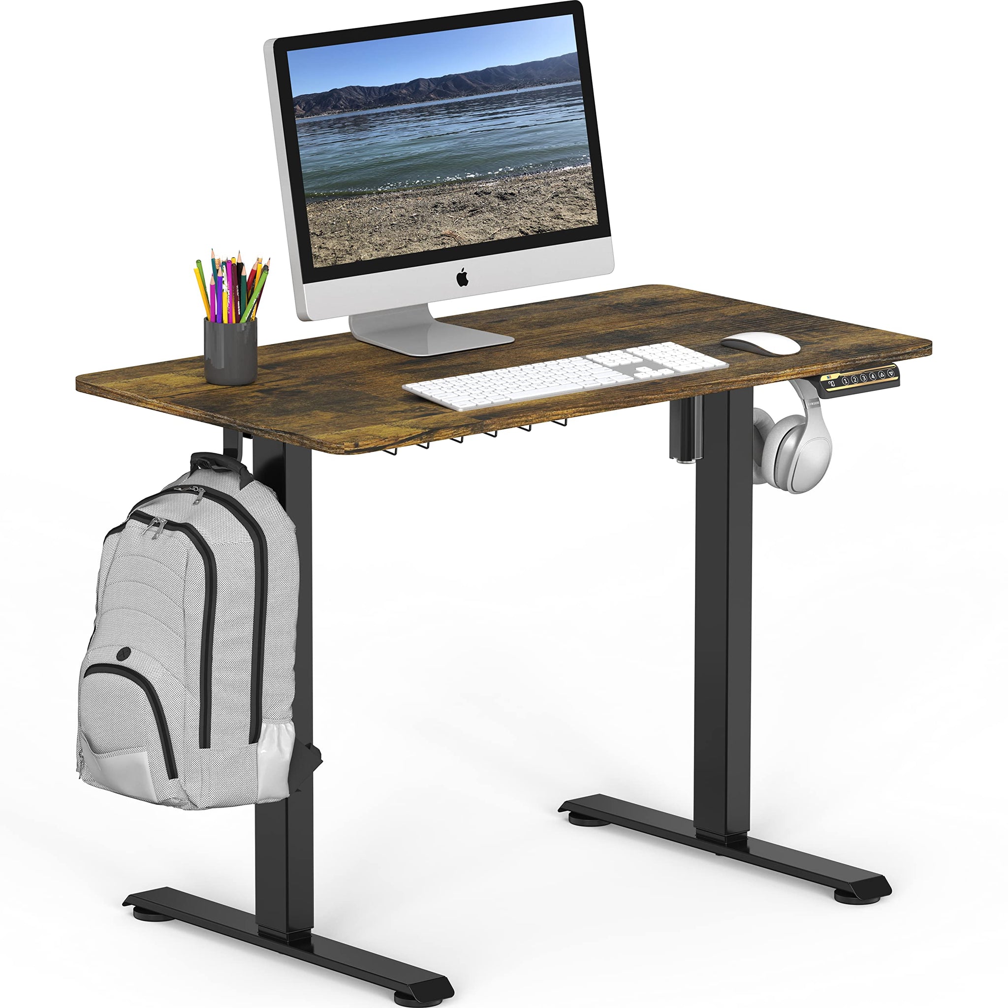 Electric Height Adjustable Desk with Cable Management