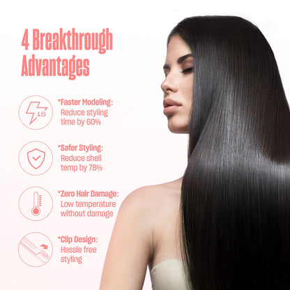 2 in 1 Hair Straightener and Curler for Effortless Styling