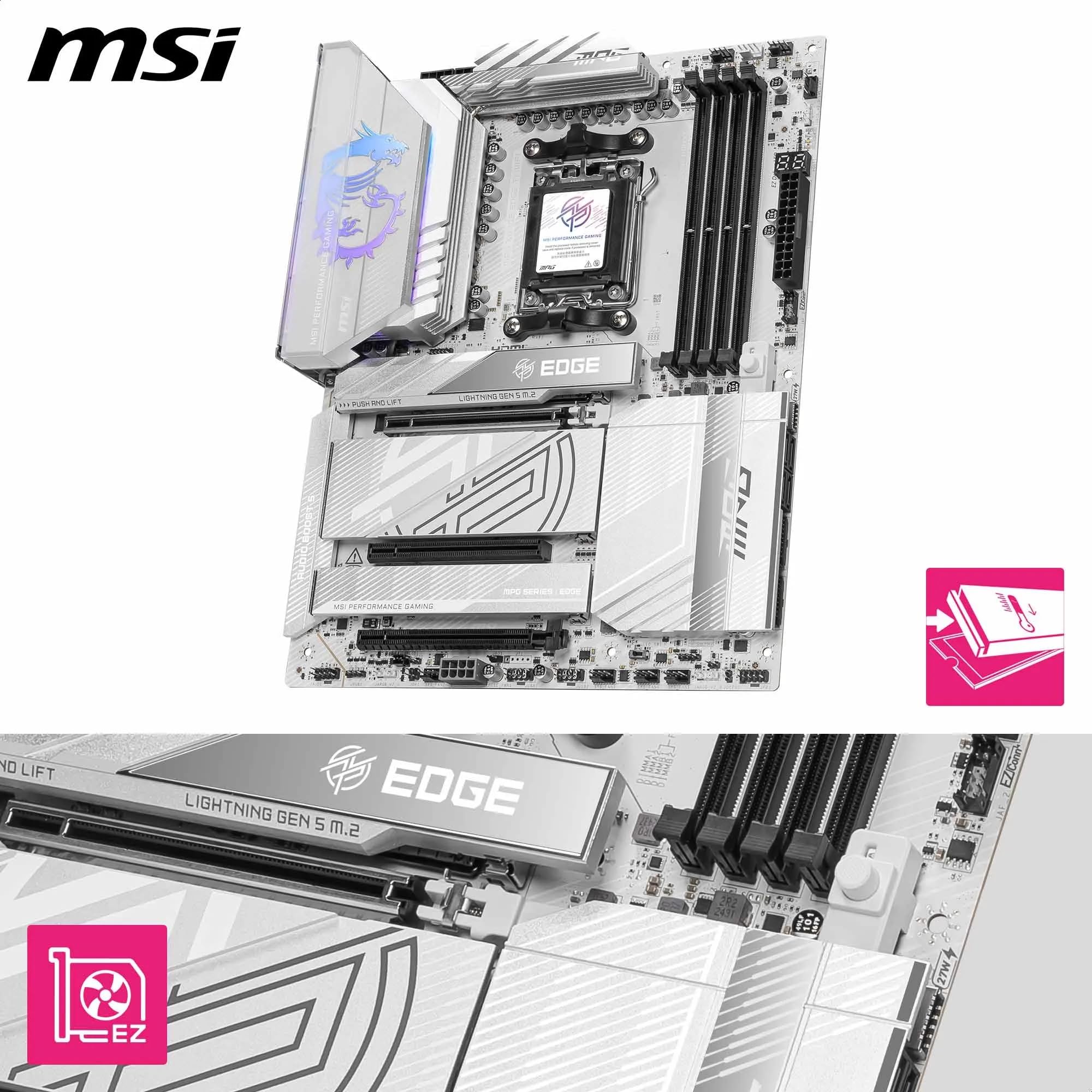 MSI MAG X870 Tomahawk WiFi Gaming Motherboard for AMD Ryzen
