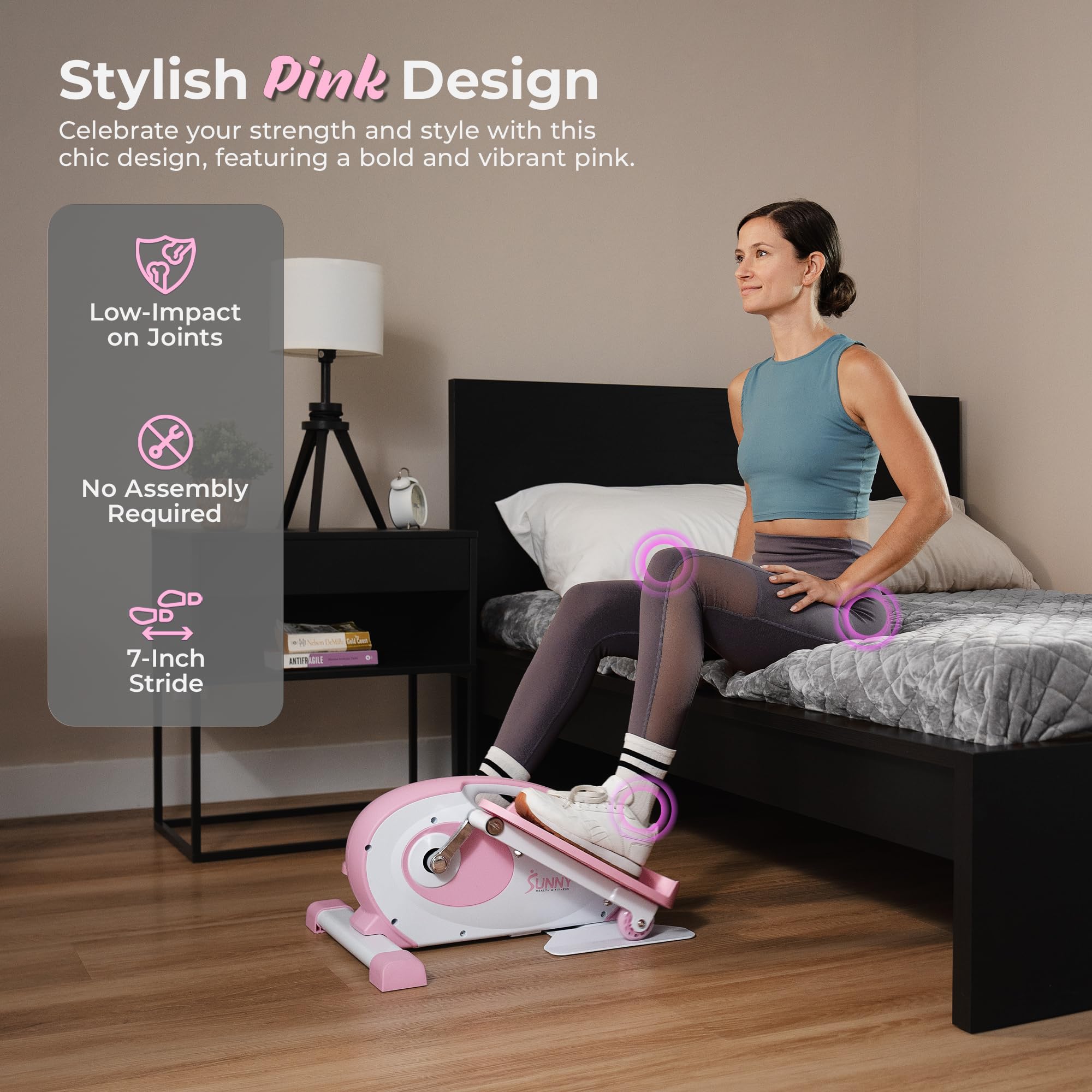 Portable Under Desk Elliptical Exerciser for Seniors