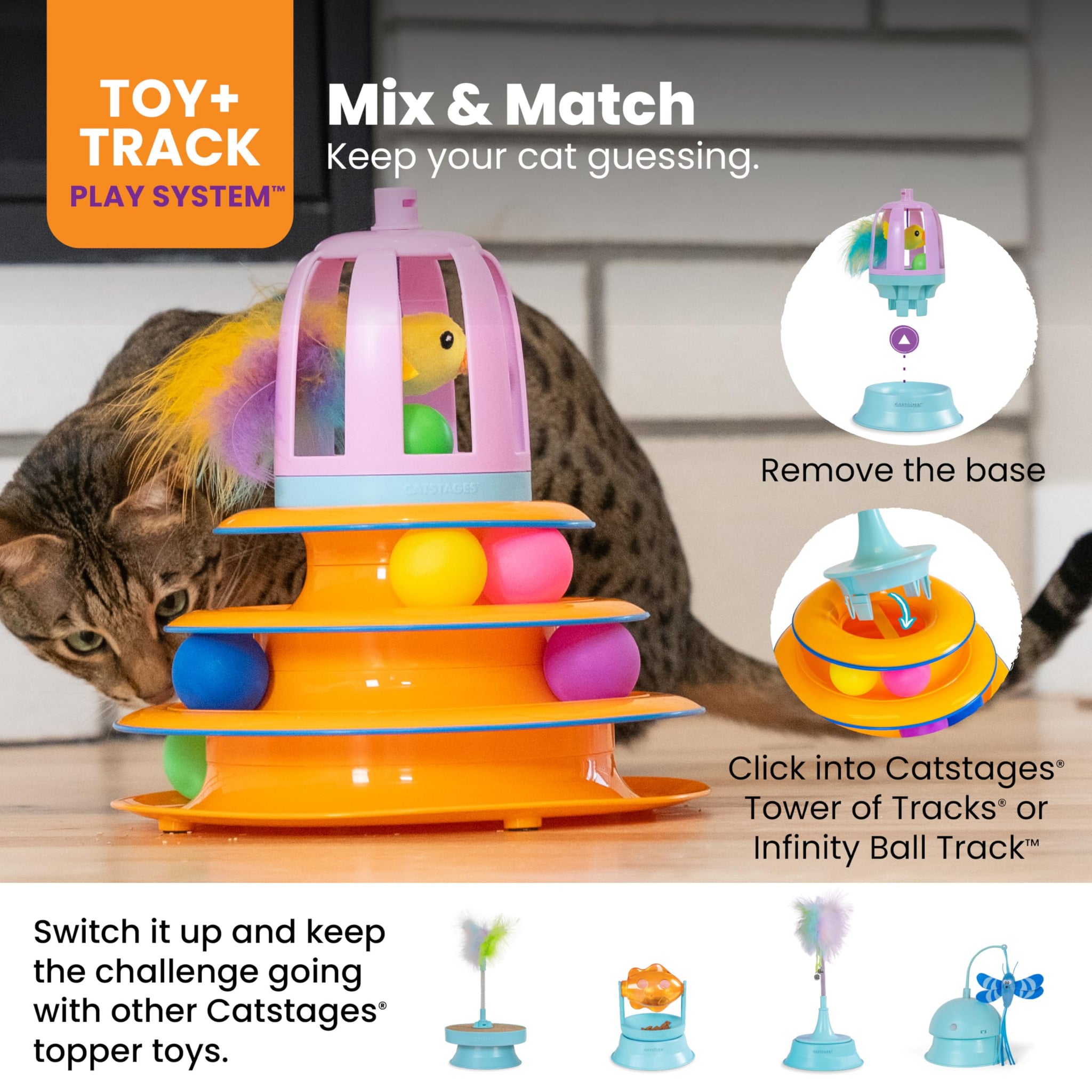 Interactive Flutter Dome Cat Toy for Indoor Play