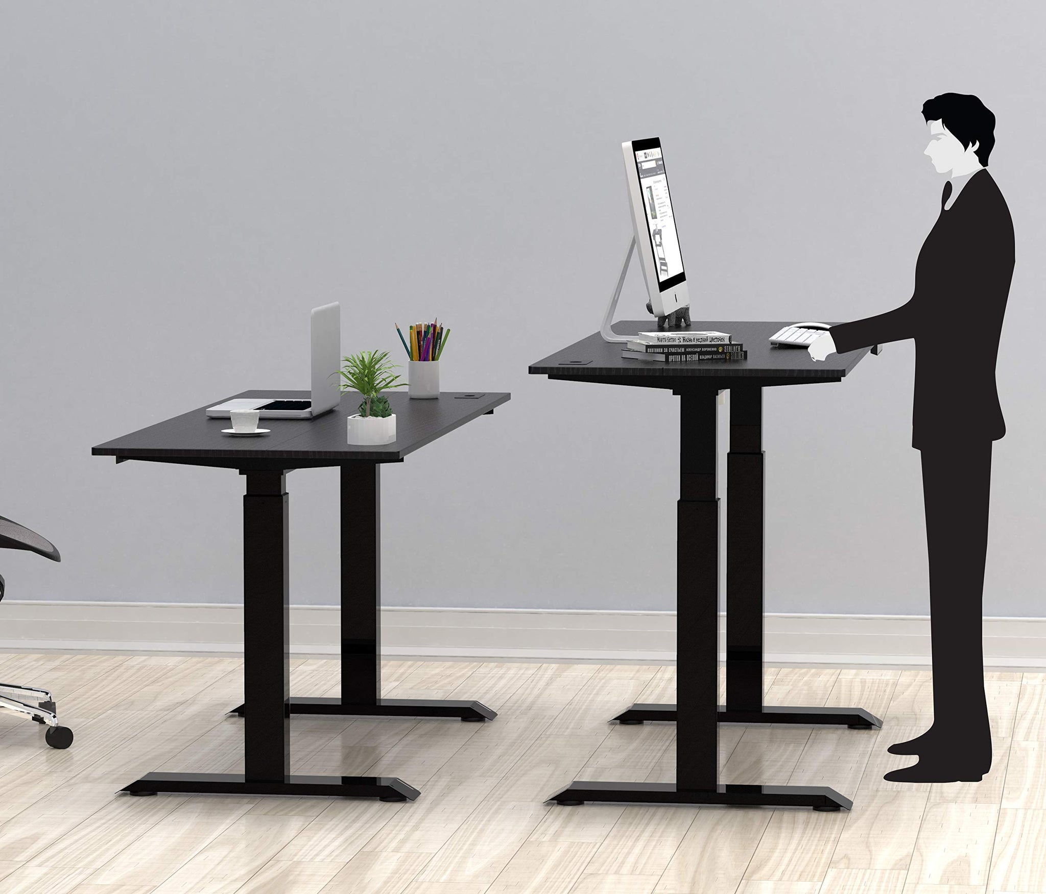 Height Adjustable Standing Desk with Memory Preset Feature
