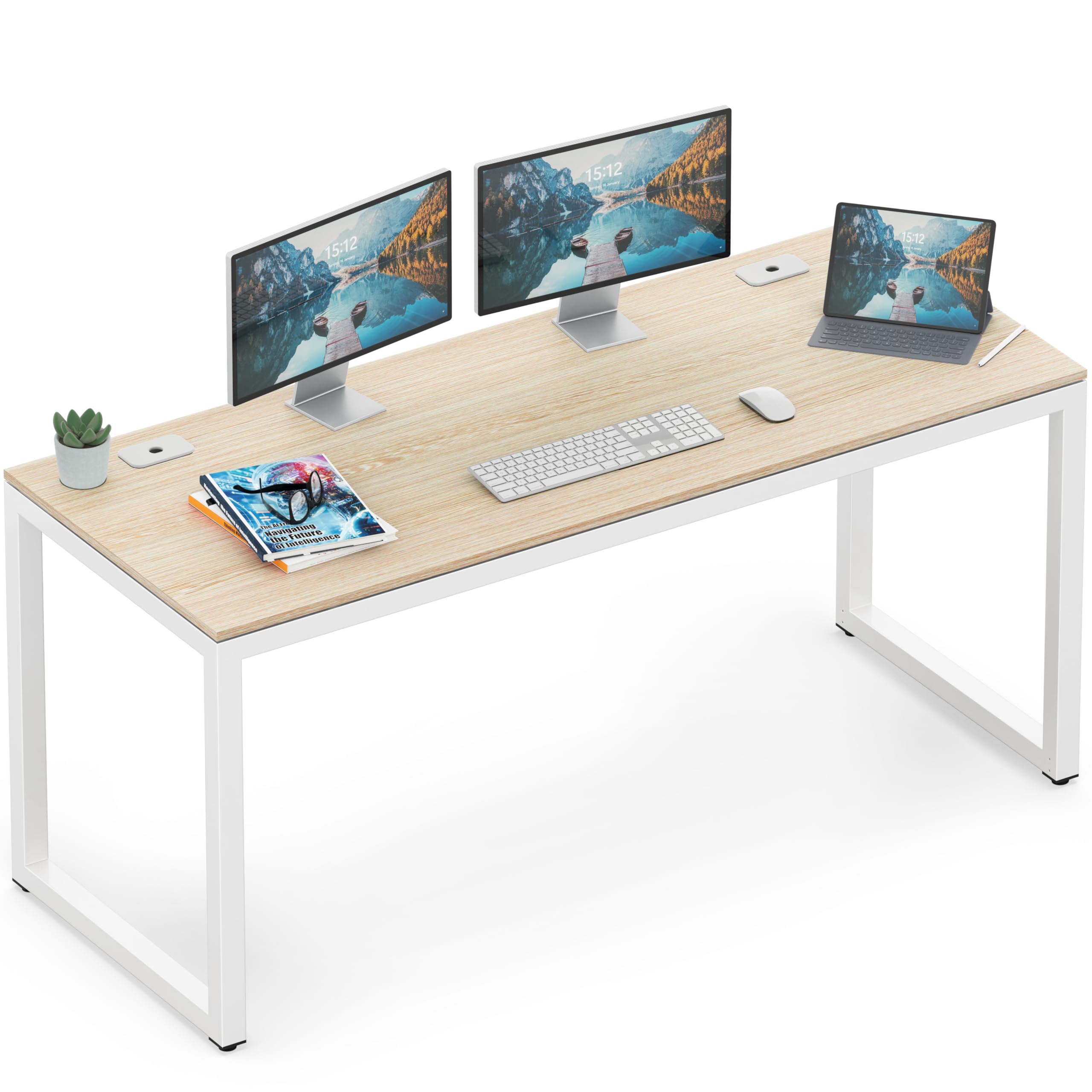 55 Inch Espresso Office Computer Desk for Professionals