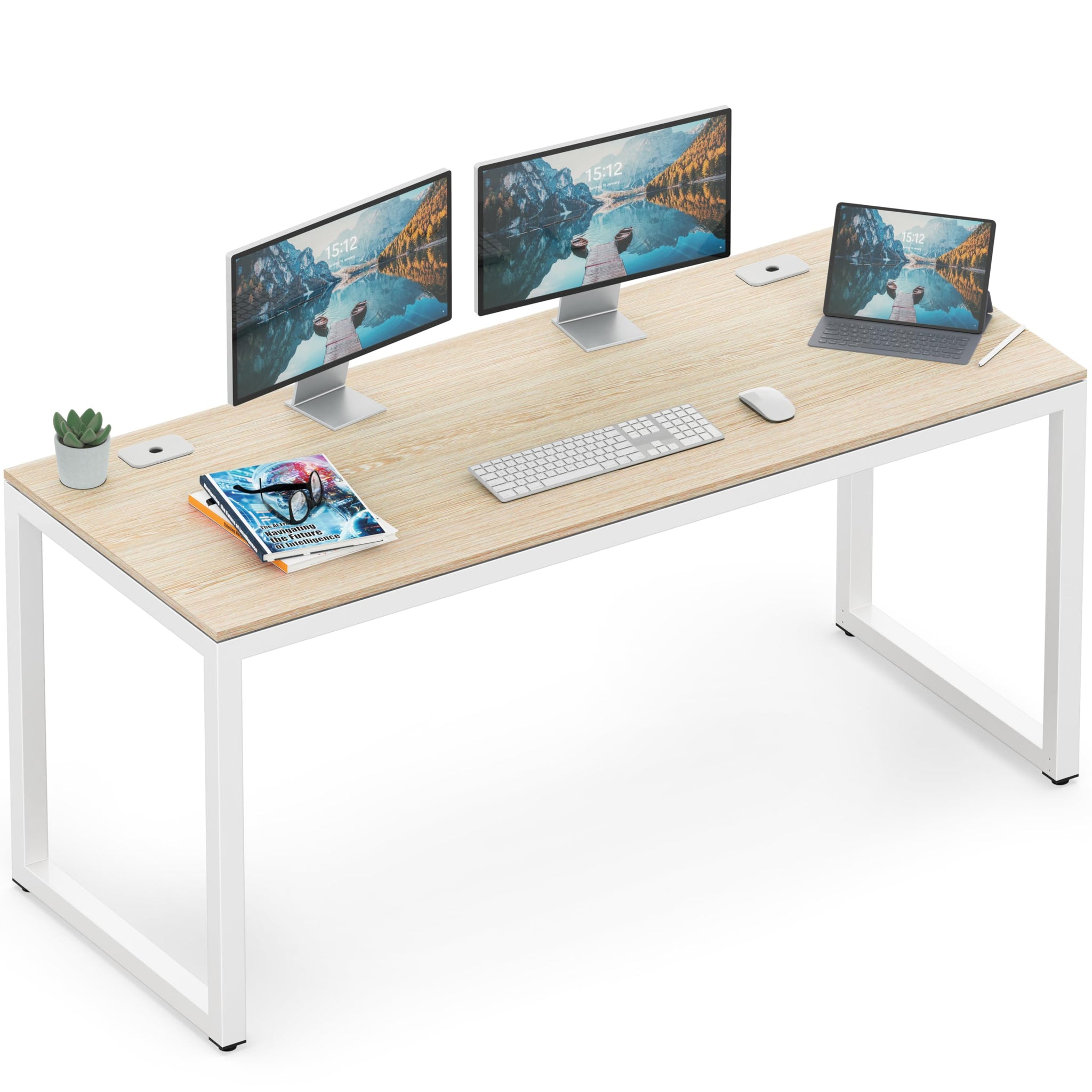 55 Inch Espresso Office Computer Desk for Professionals