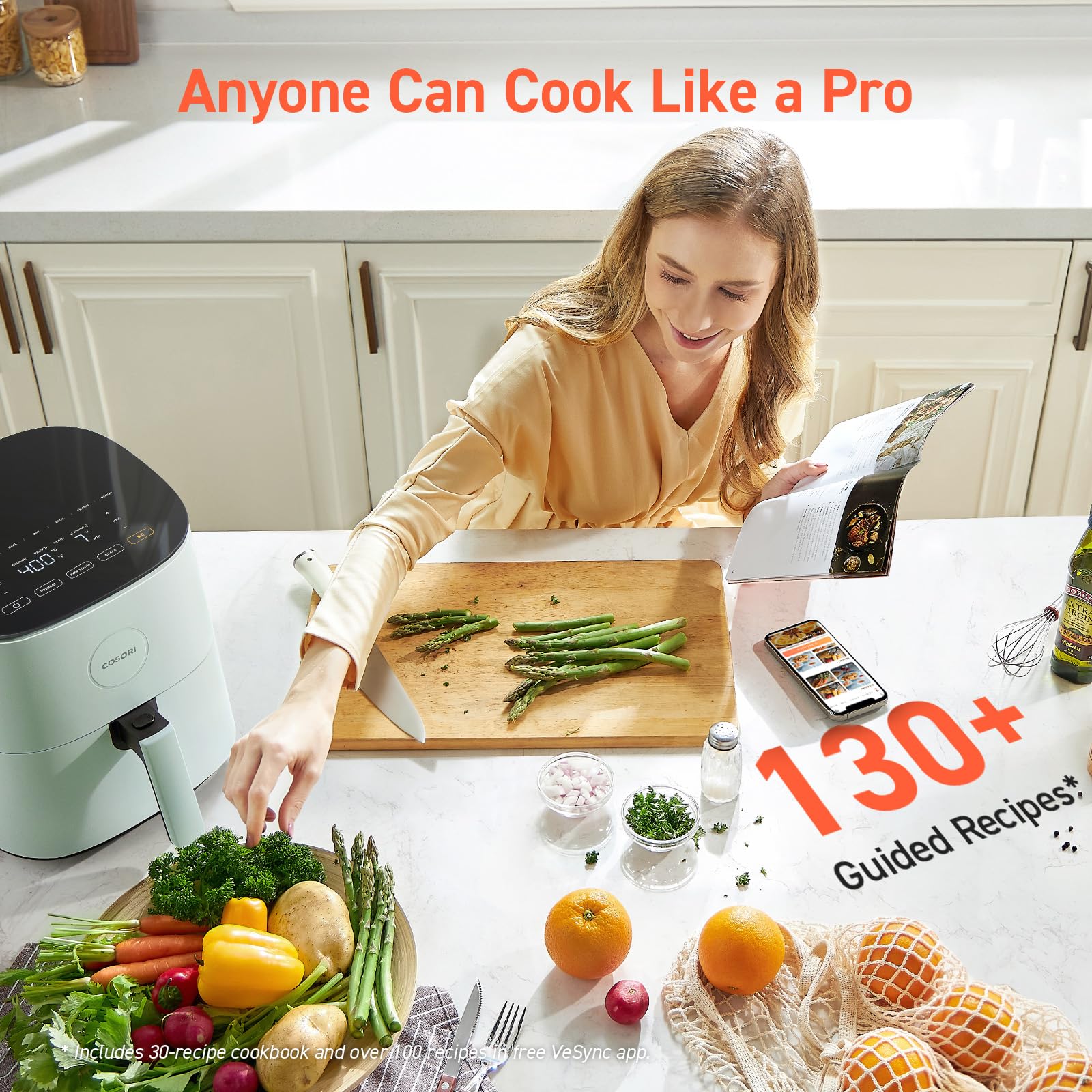 COSORI 5QT Air Fryer with Fast Cooking Technology