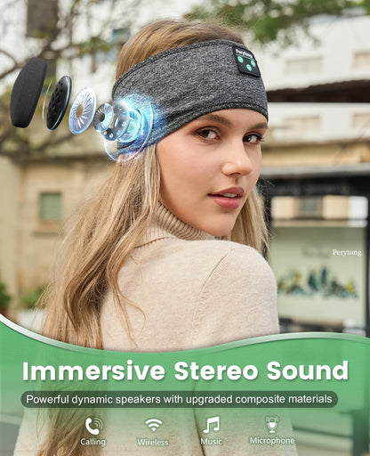 Perytong Sleep Headphones Wireless Bluetooth Headband
