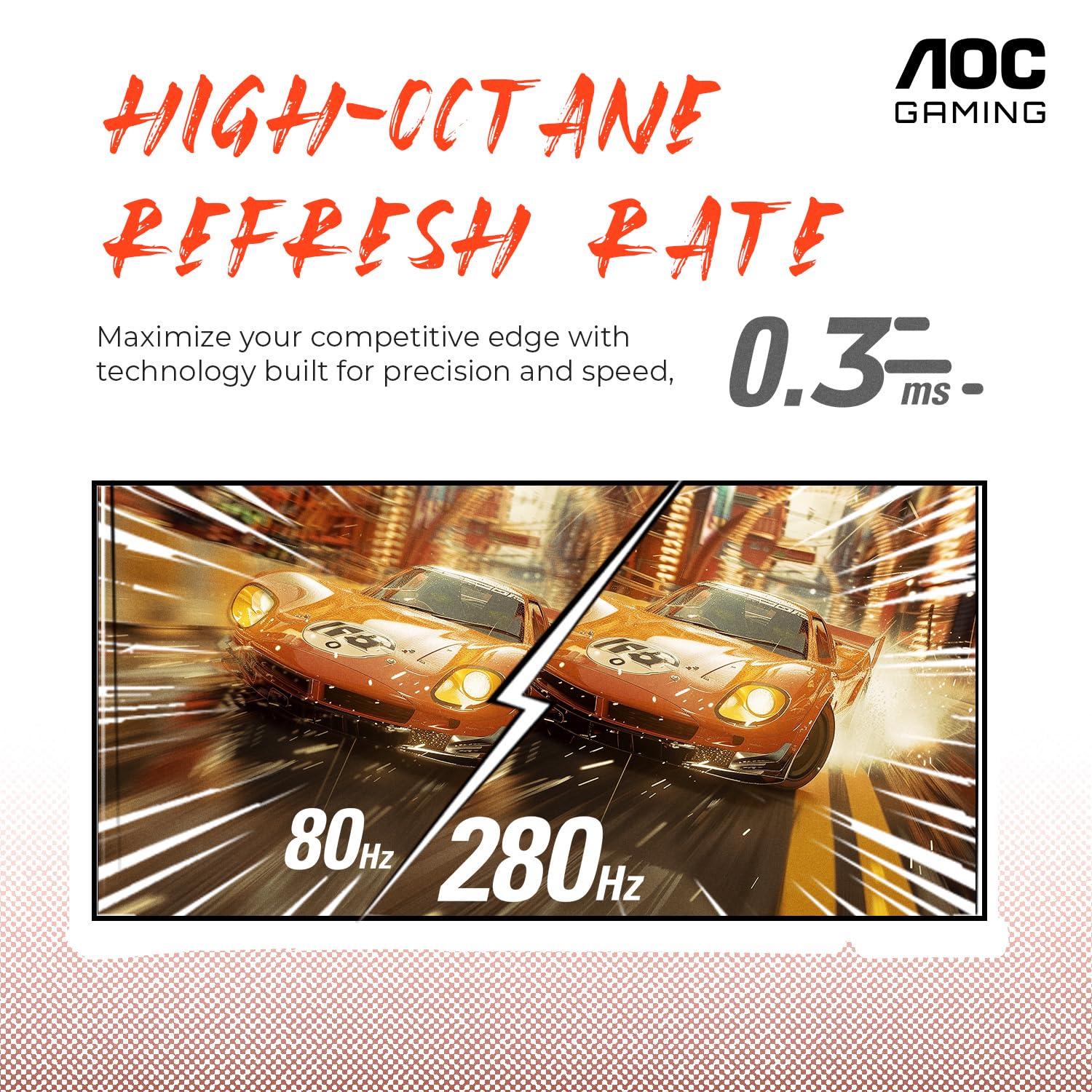 AOC 27 Inch Curved Gaming Monitor with 240Hz Refresh Rate